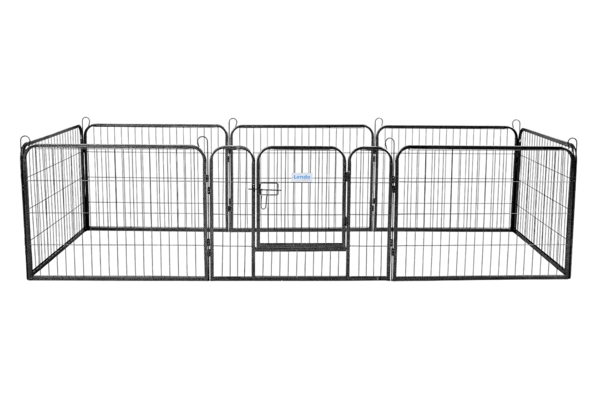 Lendo Online Hondenkennel 8 panelen 80x60cm staal antraciet