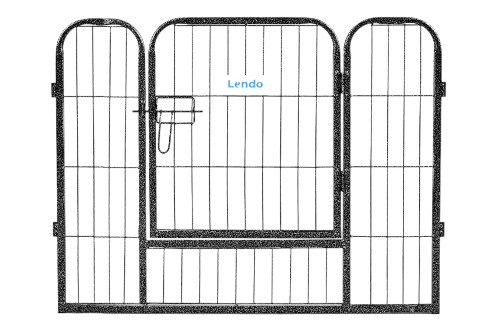 Lendo Online Hondenkennel 8 panelen 80x60cm staal antraciet