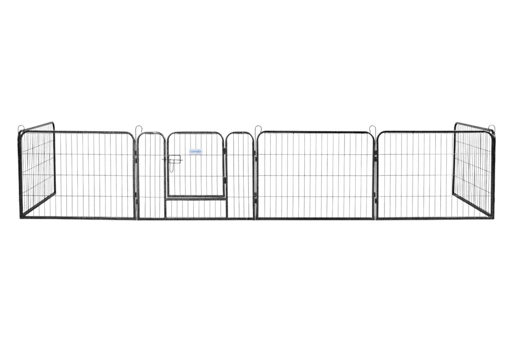 Lendo Online Hondenkennel 8 panelen 80x60cm staal antraciet