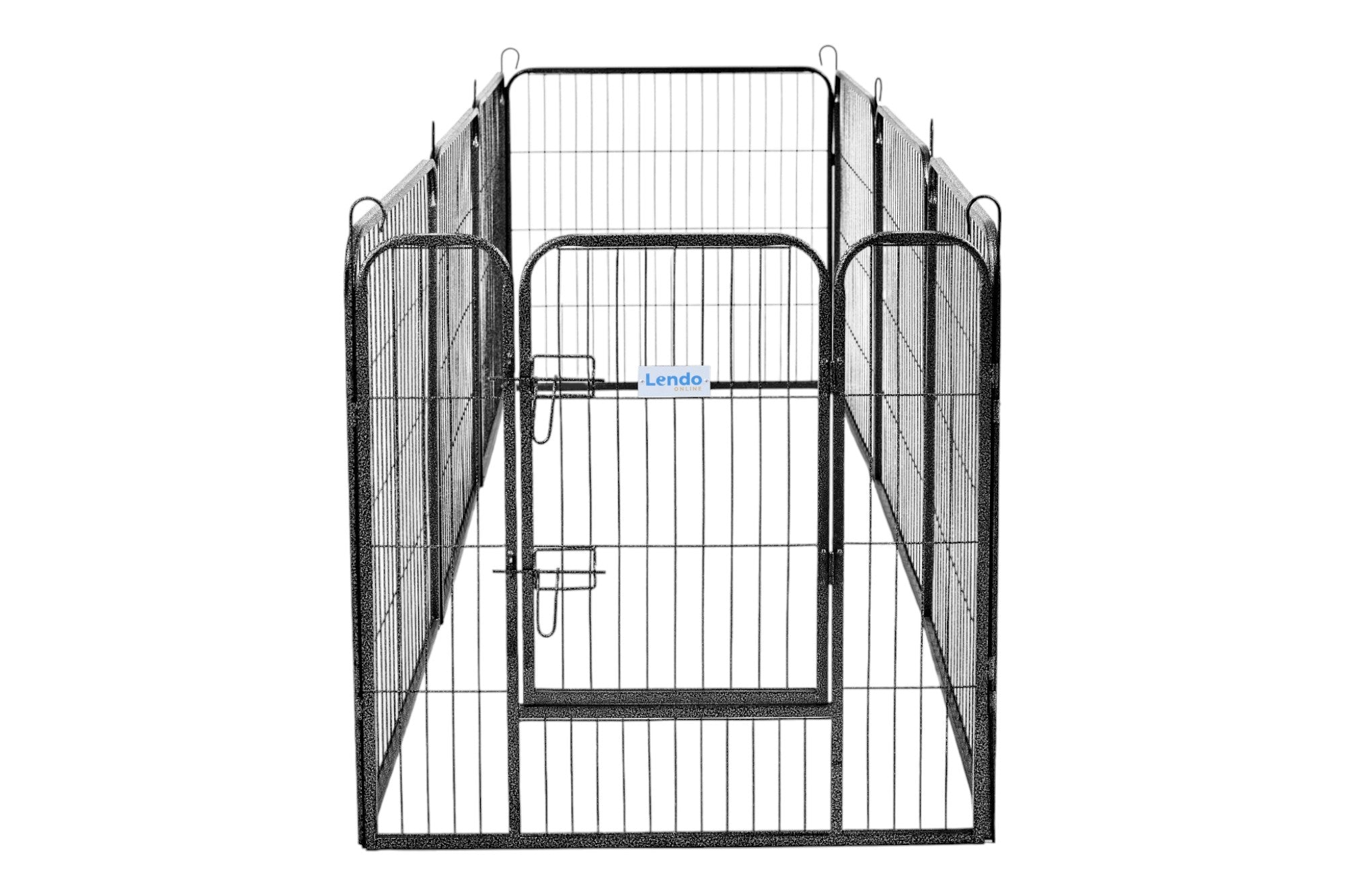 Lendo Online Hondenkennel 8 panelen 80x80cm staal antraciet