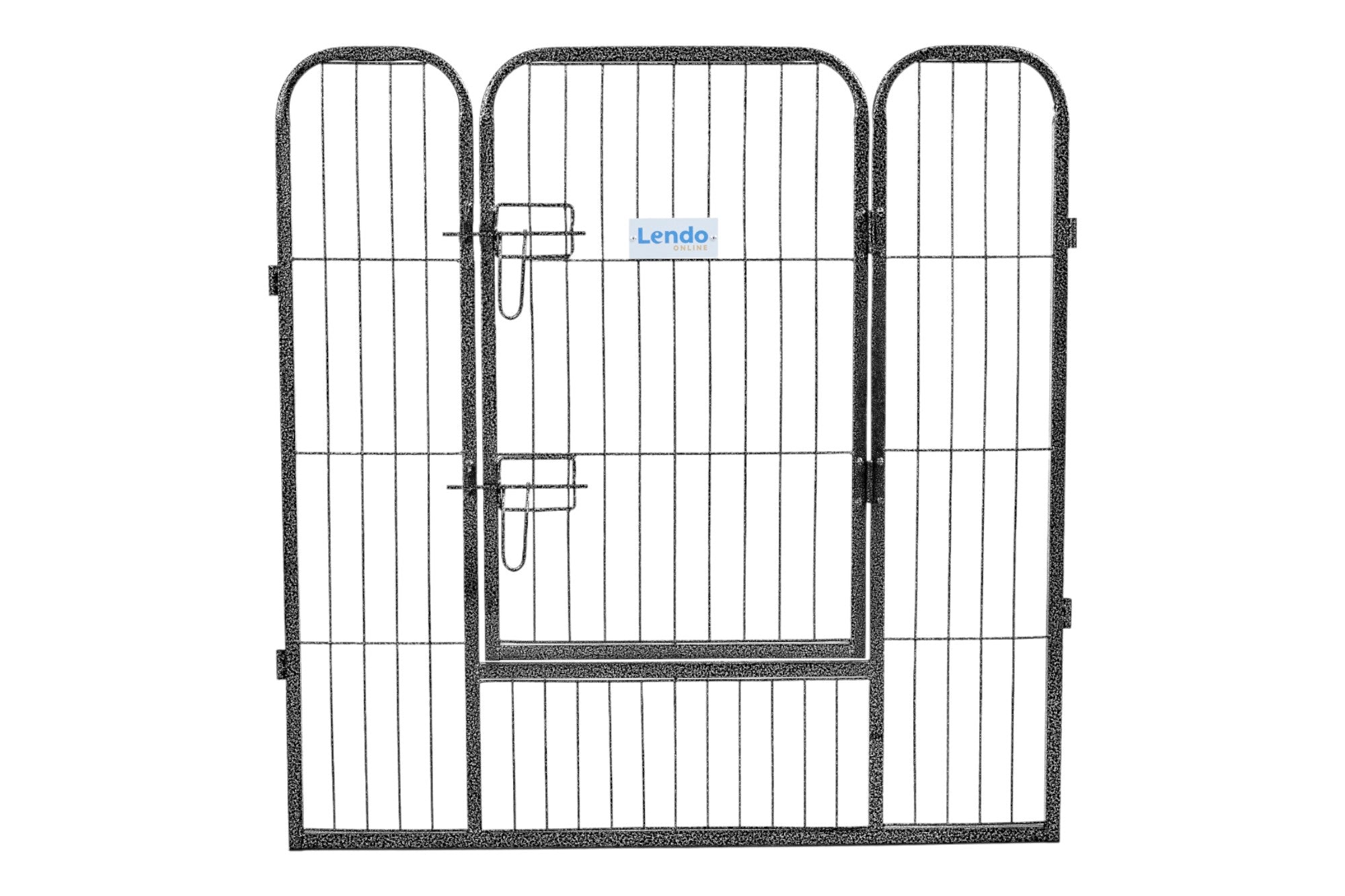 Lendo Online Hondenkennel 8 panelen 80x80cm staal antraciet