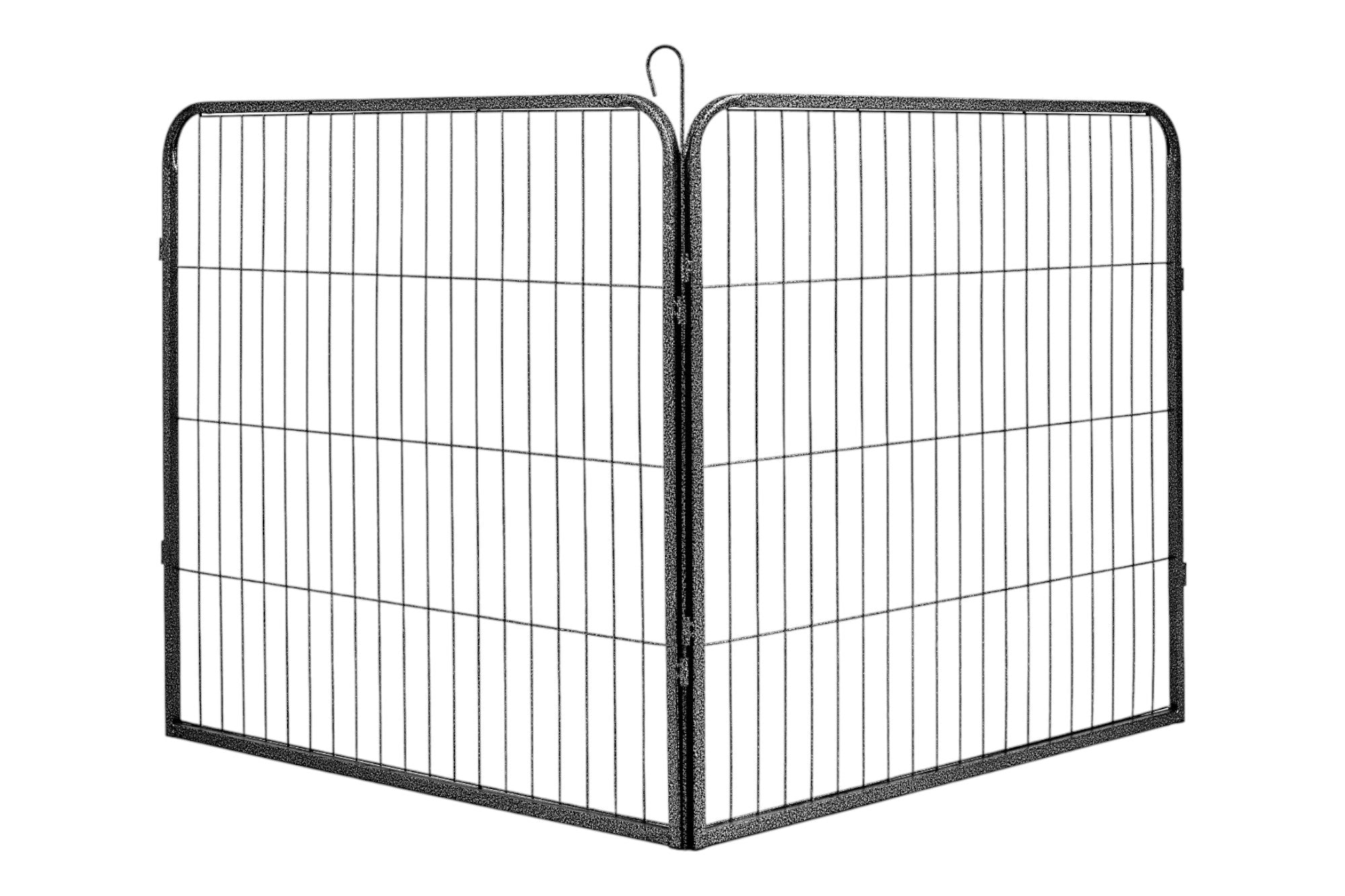 Lendo Online Hondenkennel 8 panelen 80x80cm staal antraciet
