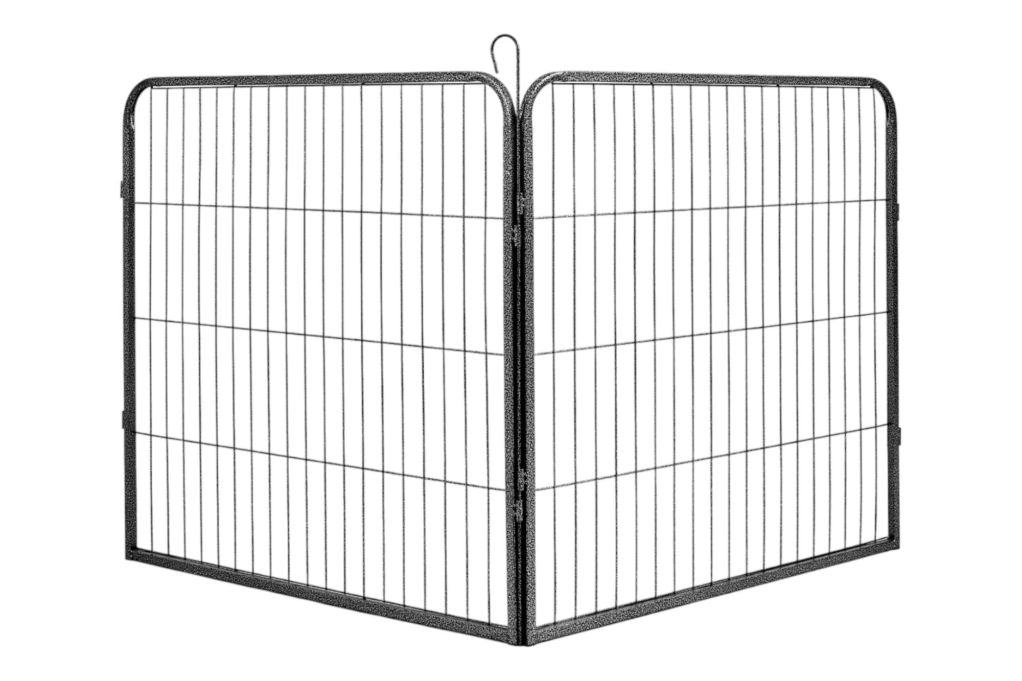 Lendo Online Hondenkennel 8 panelen 80x95cm staal antraciet