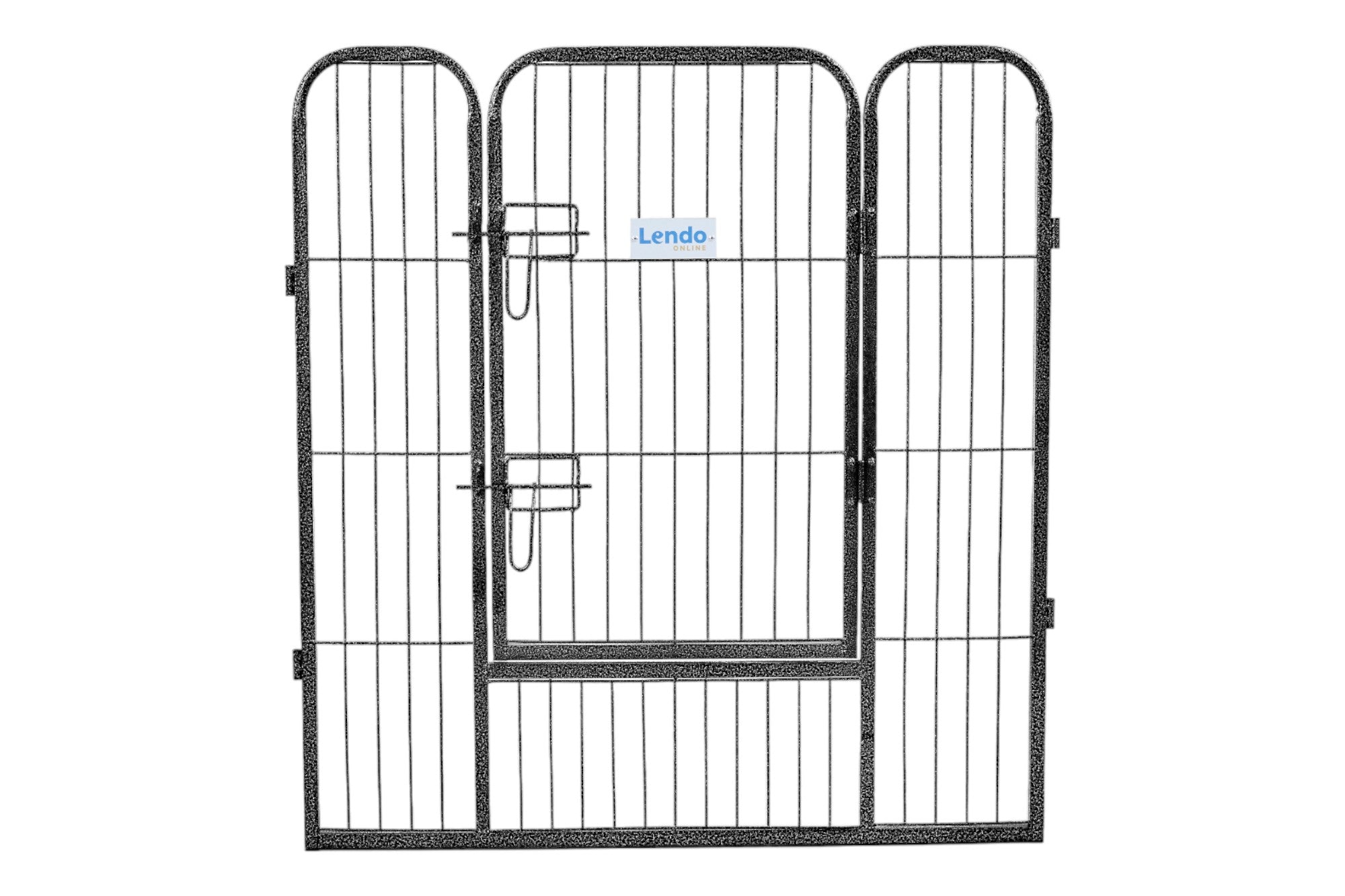 Lendo Online Hondenkennel 8 panelen 80x95cm staal antraciet