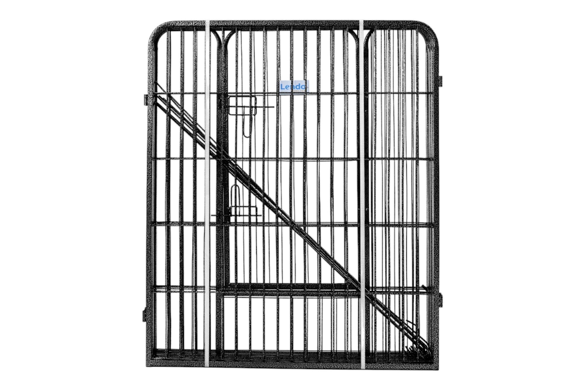 Lendo Online Hondenkennel 8 panelen 80x95cm staal antraciet