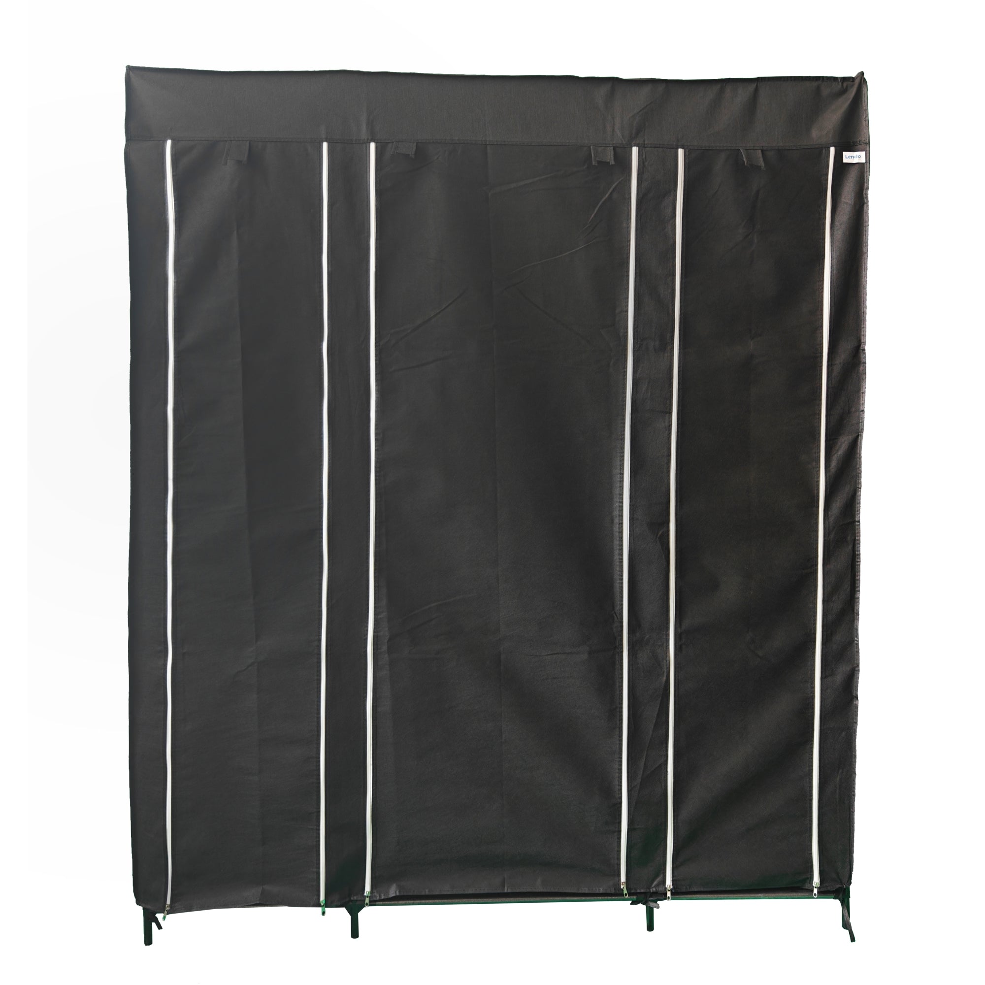Lendo Online Kledingkast opvouwbaar 145x44x170cm zwart