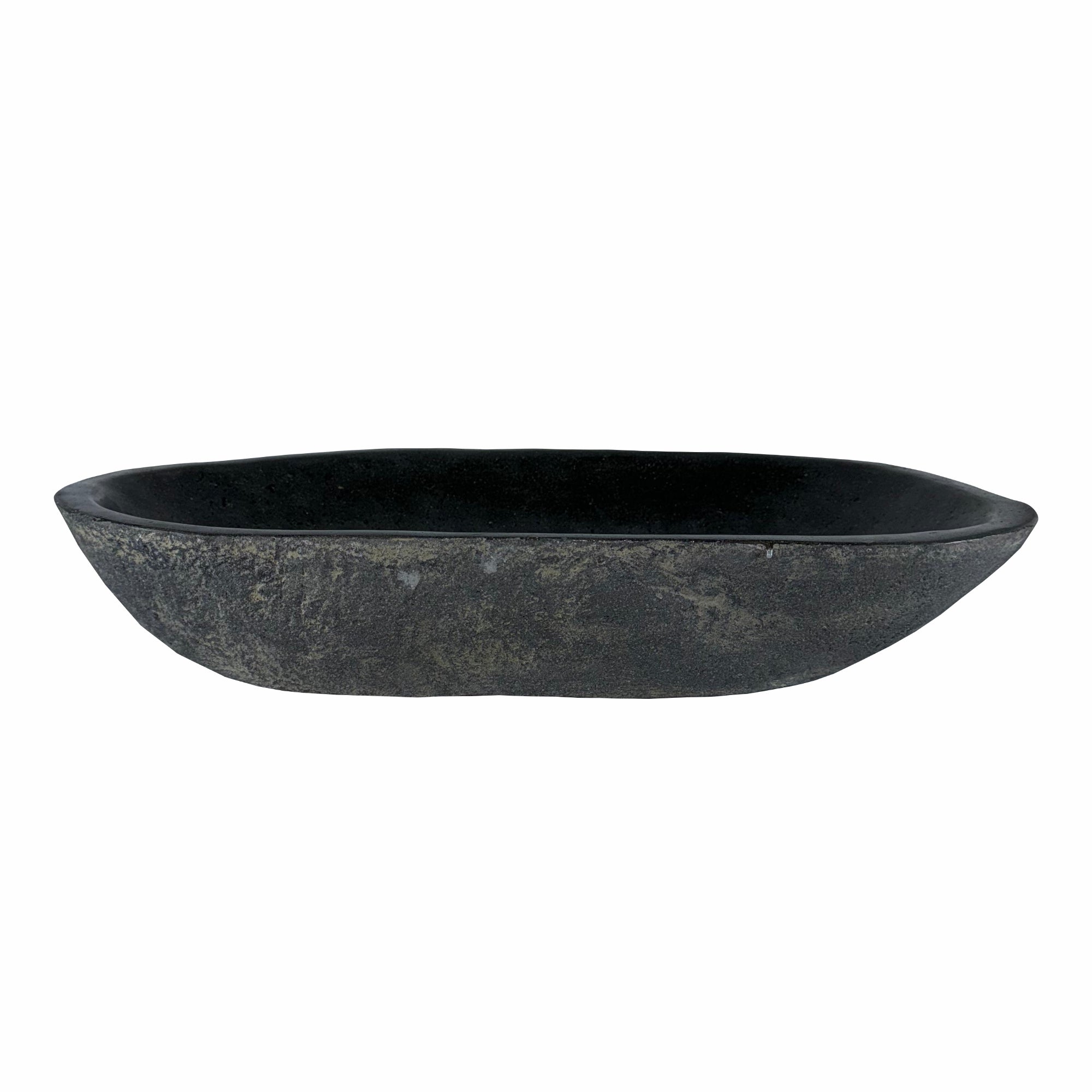 Lendo Online Wastafel ovaal (60-70)x(38-43) cm riviersteen grijs