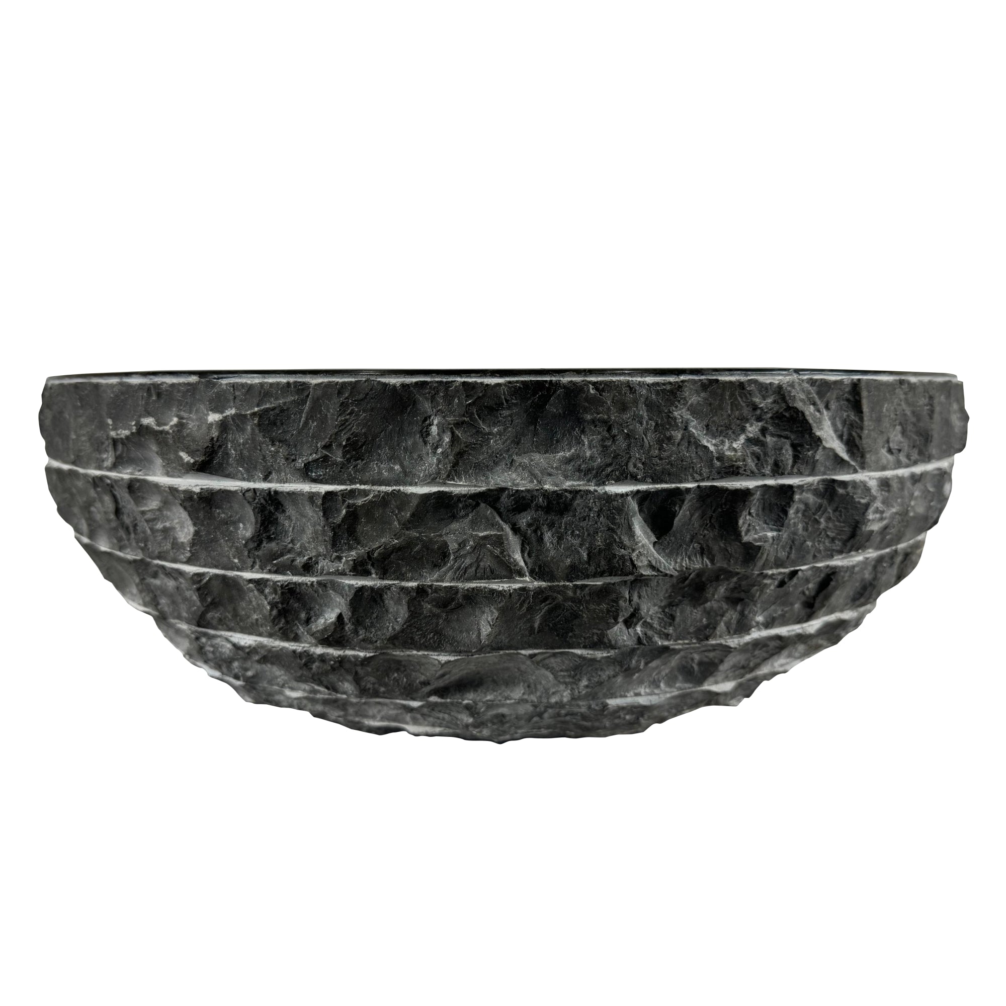Lendo Online Wastafel rond 40x40x15cm marmer zwart