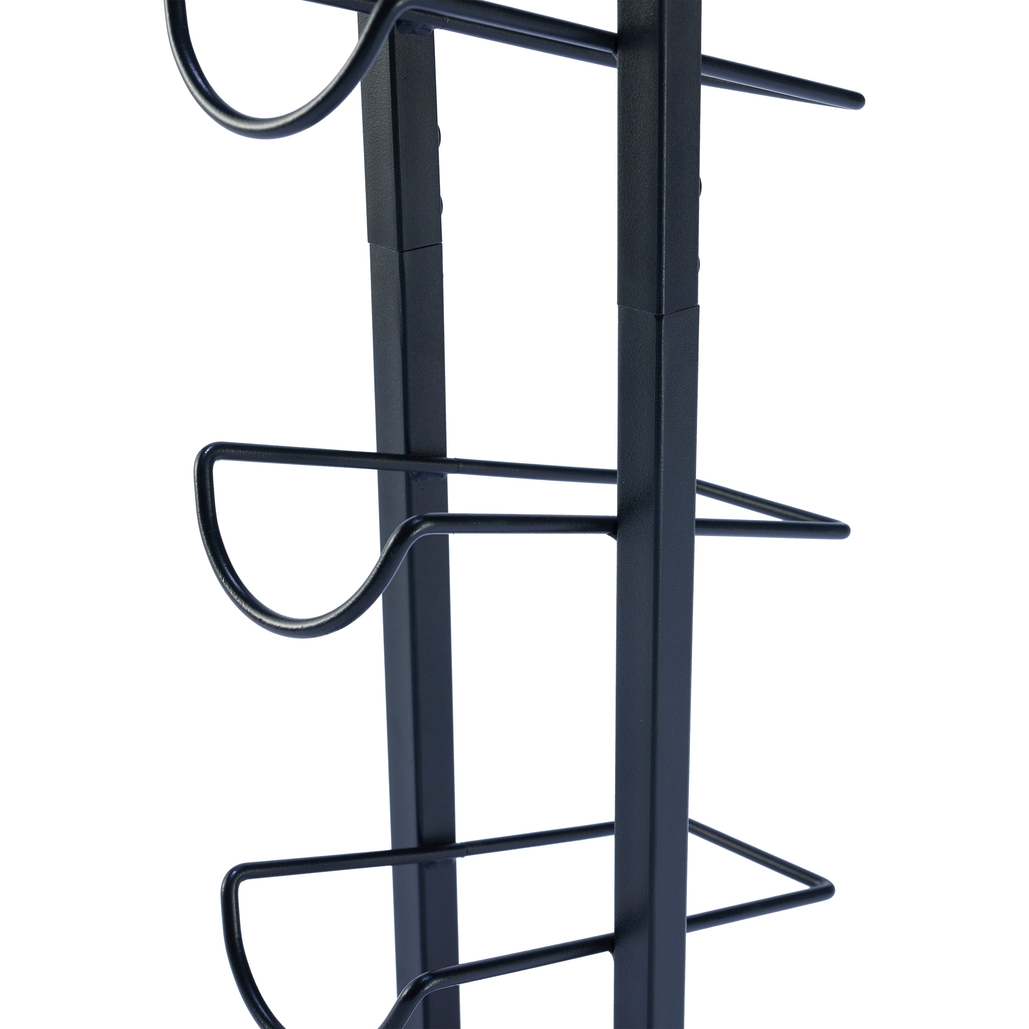Lendo Online Weinregal mit Korkenzieher 6 Flaschen 31x12x84cm schwarz