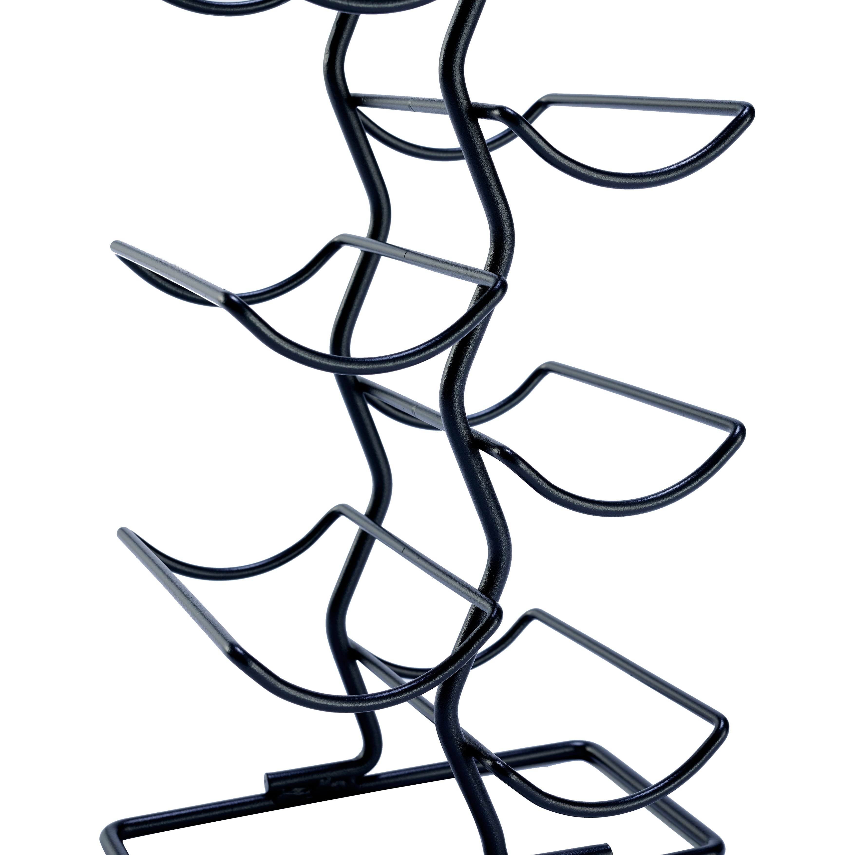 Lendo Online Wijnrek met kurkentrekker 12 flessen 22x16x70cm zwart