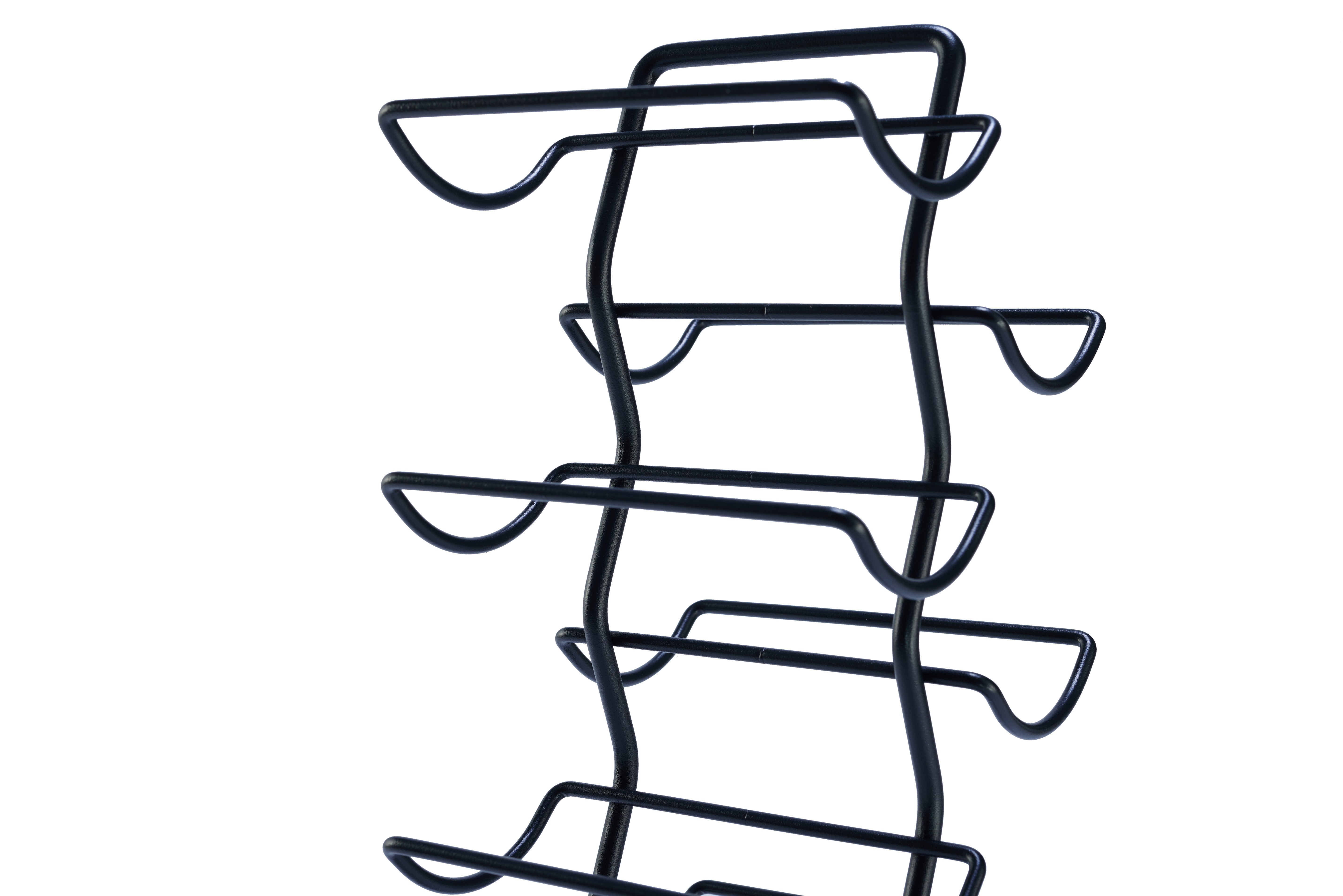 Lendo Online Wijnrek met kurkentrekker 12 flessen 22x16x70cm zwart