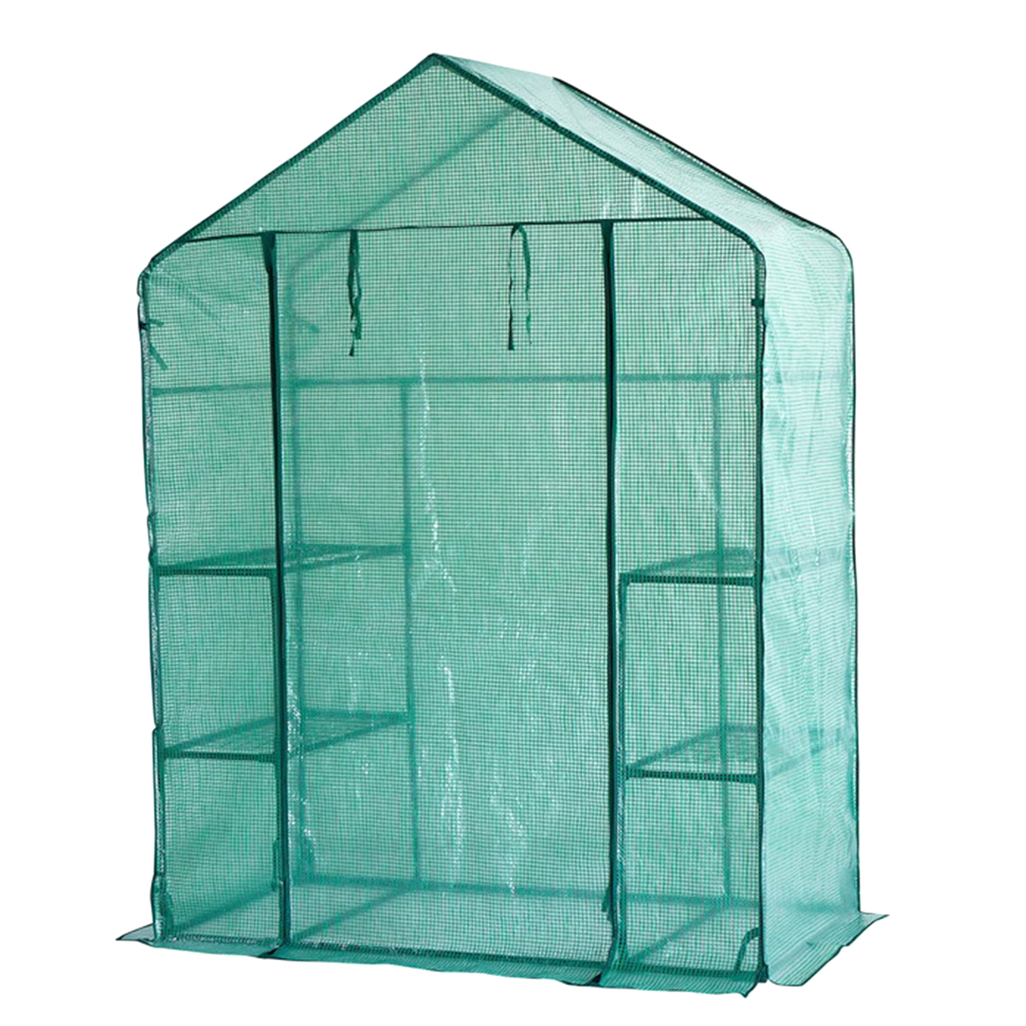 Lendo Online Serre de jardin 3 étages couverture PE 143x73x195cm acier