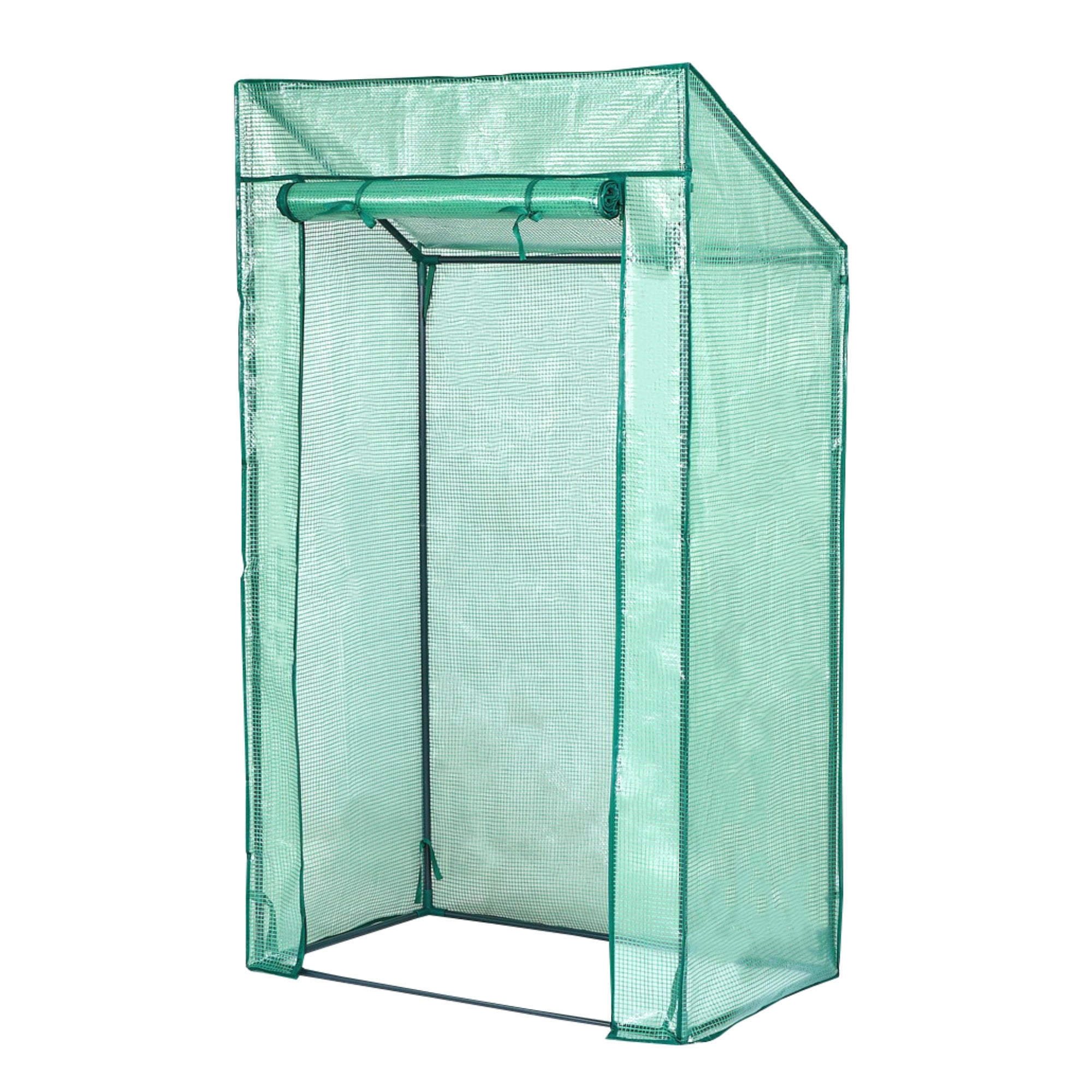 Lendo Online Tomatenkas met PE folie 100x60x174cm gepoedercoat staal groen