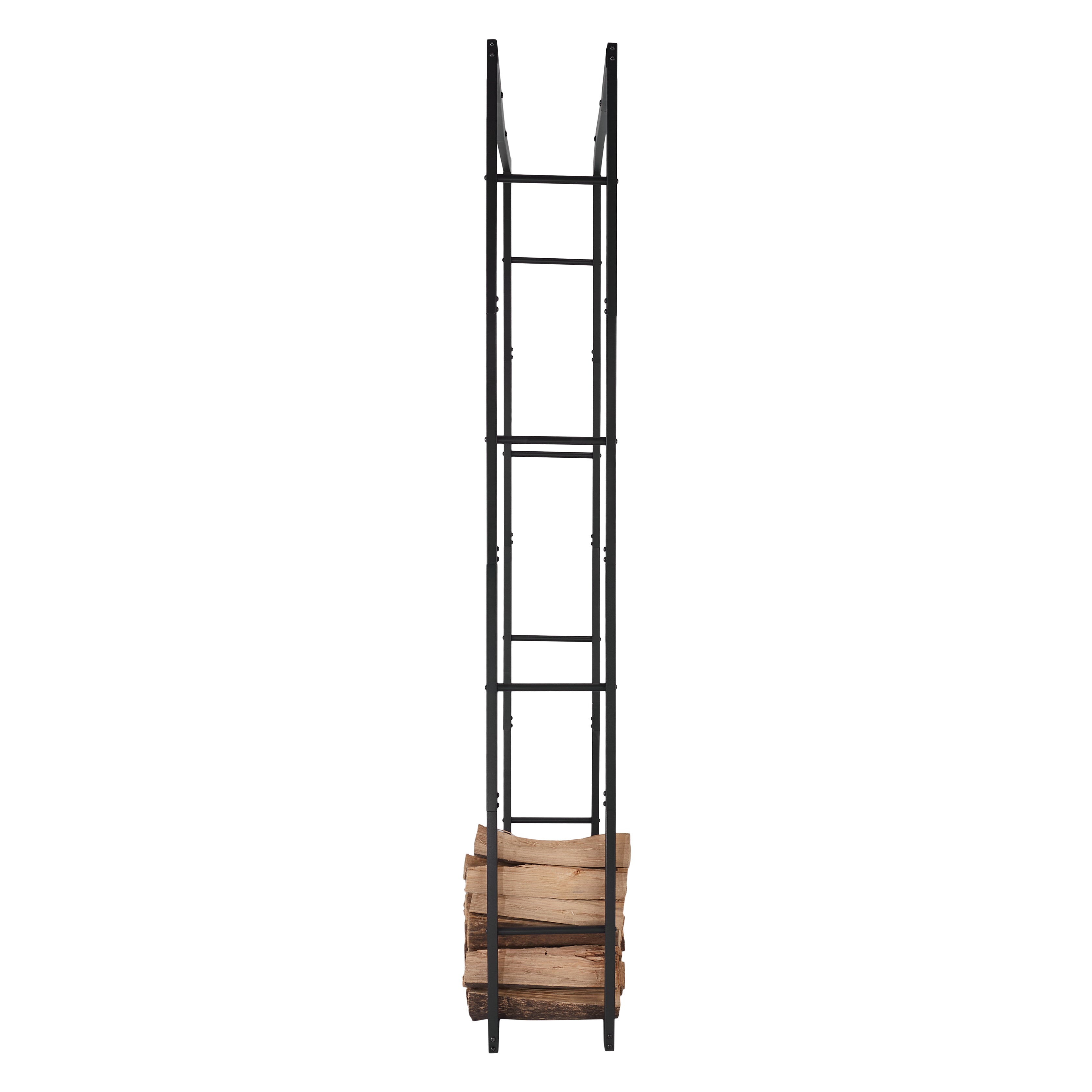 Lendo Online Brandhoutrek 148x25x196cm draagtas gepoedercoat staal zwart