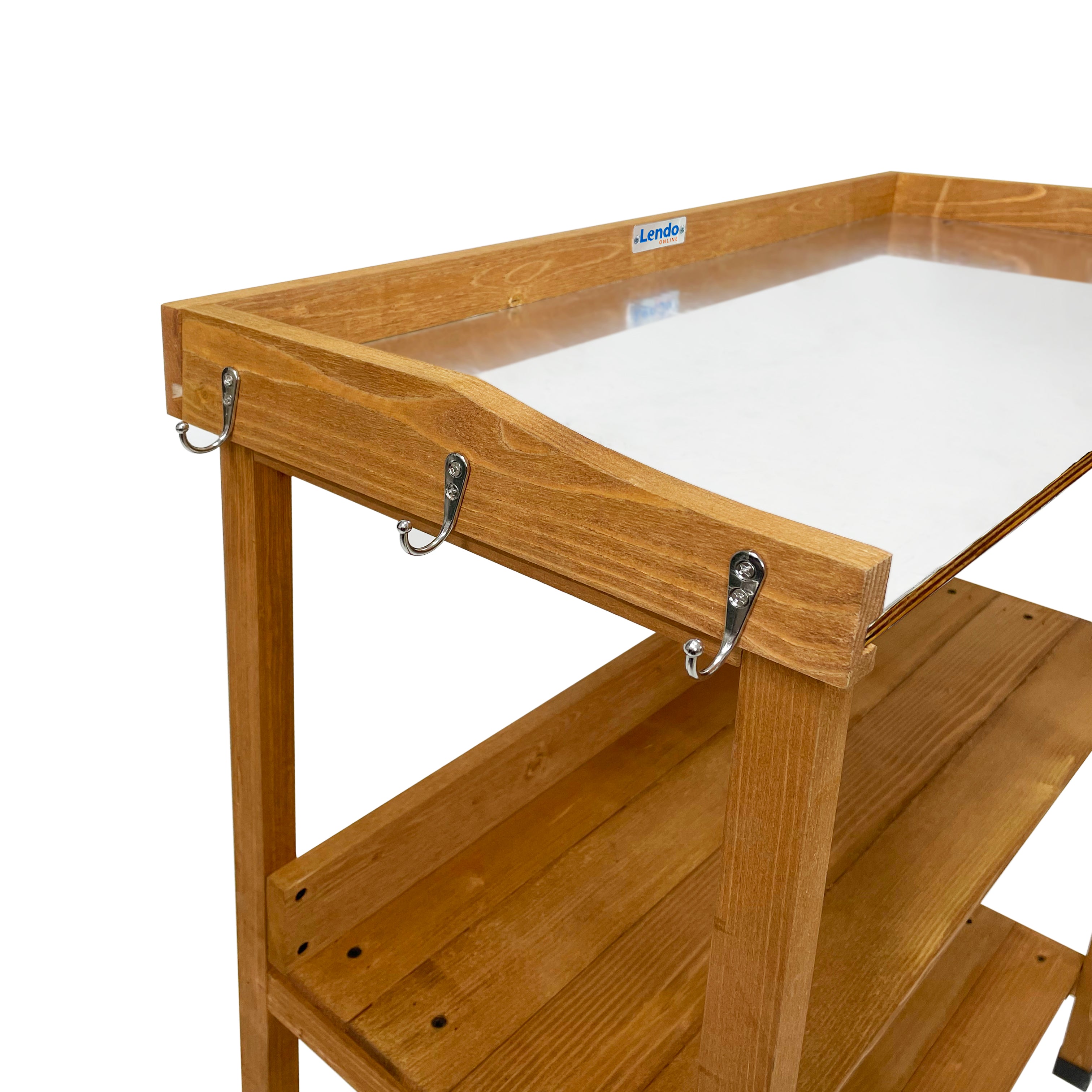 Lendo Online Oppottafel 76x37x92 cm geïmpregneerd vurenhout bruin