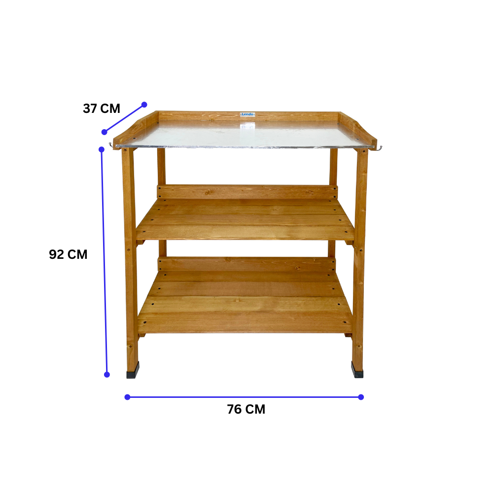 Lendo Online Oppottafel 76x37x92 cm geïmpregneerd vurenhout bruin