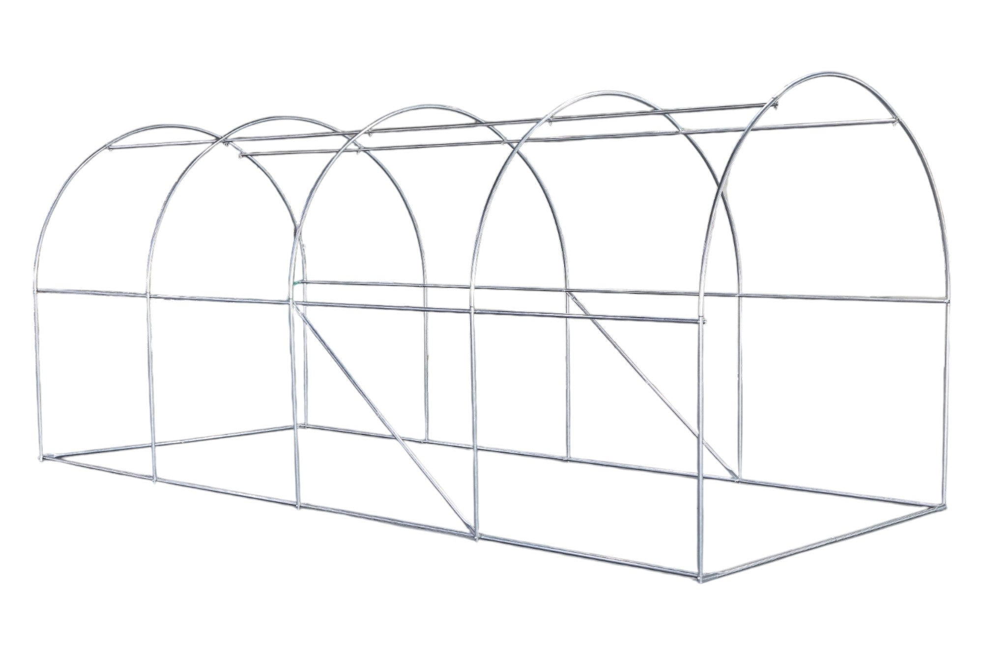 Lendo Online Tunnelkas met PE folie 200x450x200cm staal groen