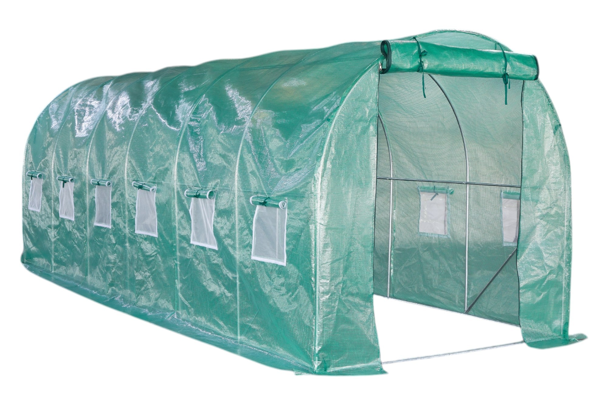 Lendo Online Tunnelkas met PE folie 200x600x200cm staal groen