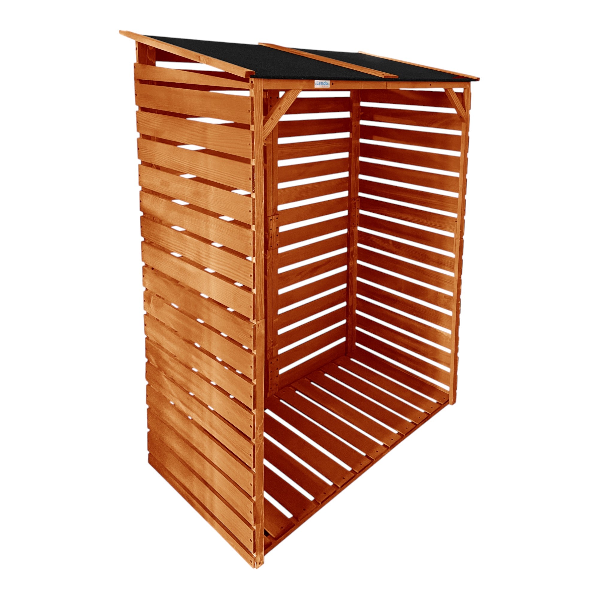 Lendo Online Brandhoutschuur 118x59x158 cm geïmpregneerd vurenhout bruin