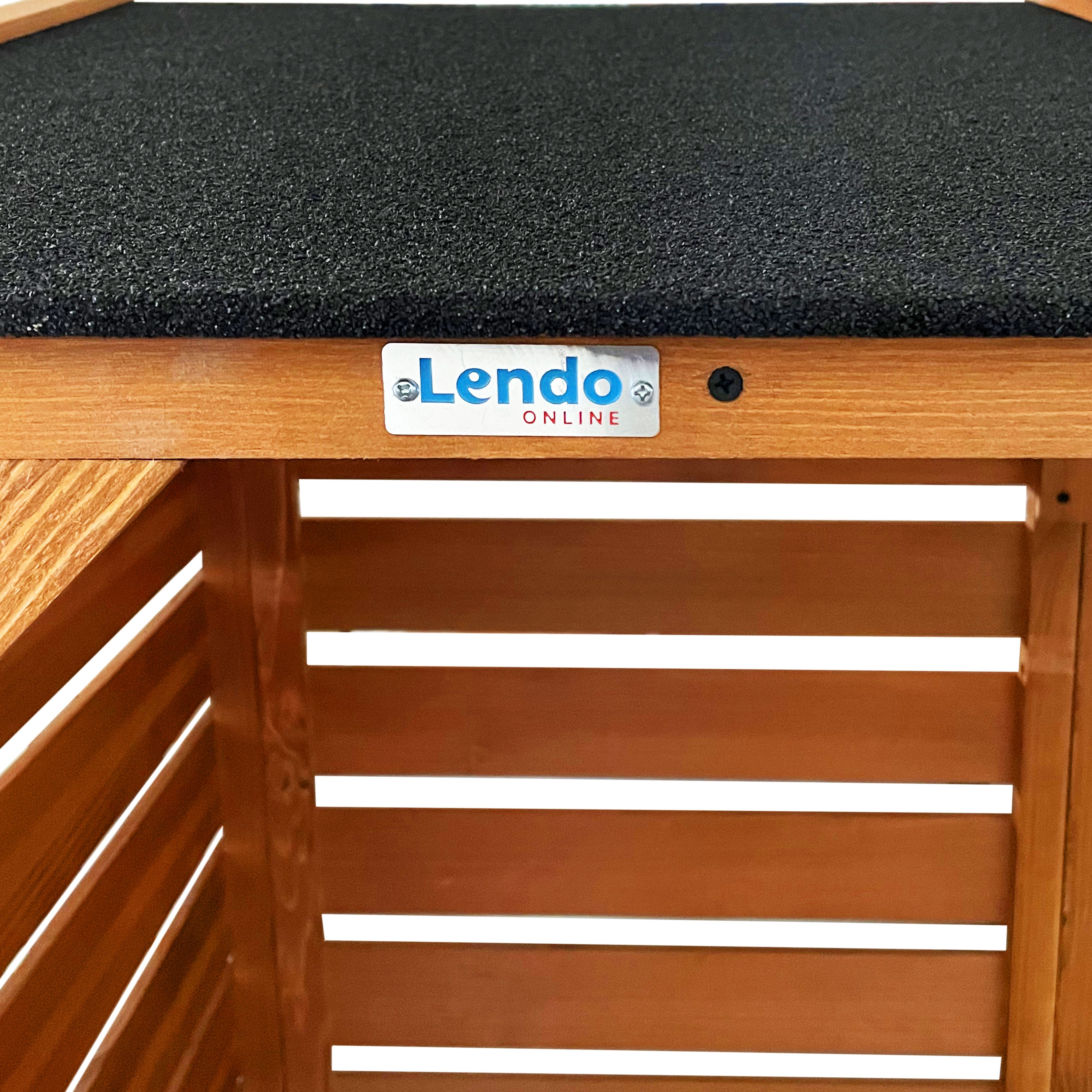 Lendo Online Brandhoutschuur 118x59x158 cm geïmpregneerd vurenhout bruin