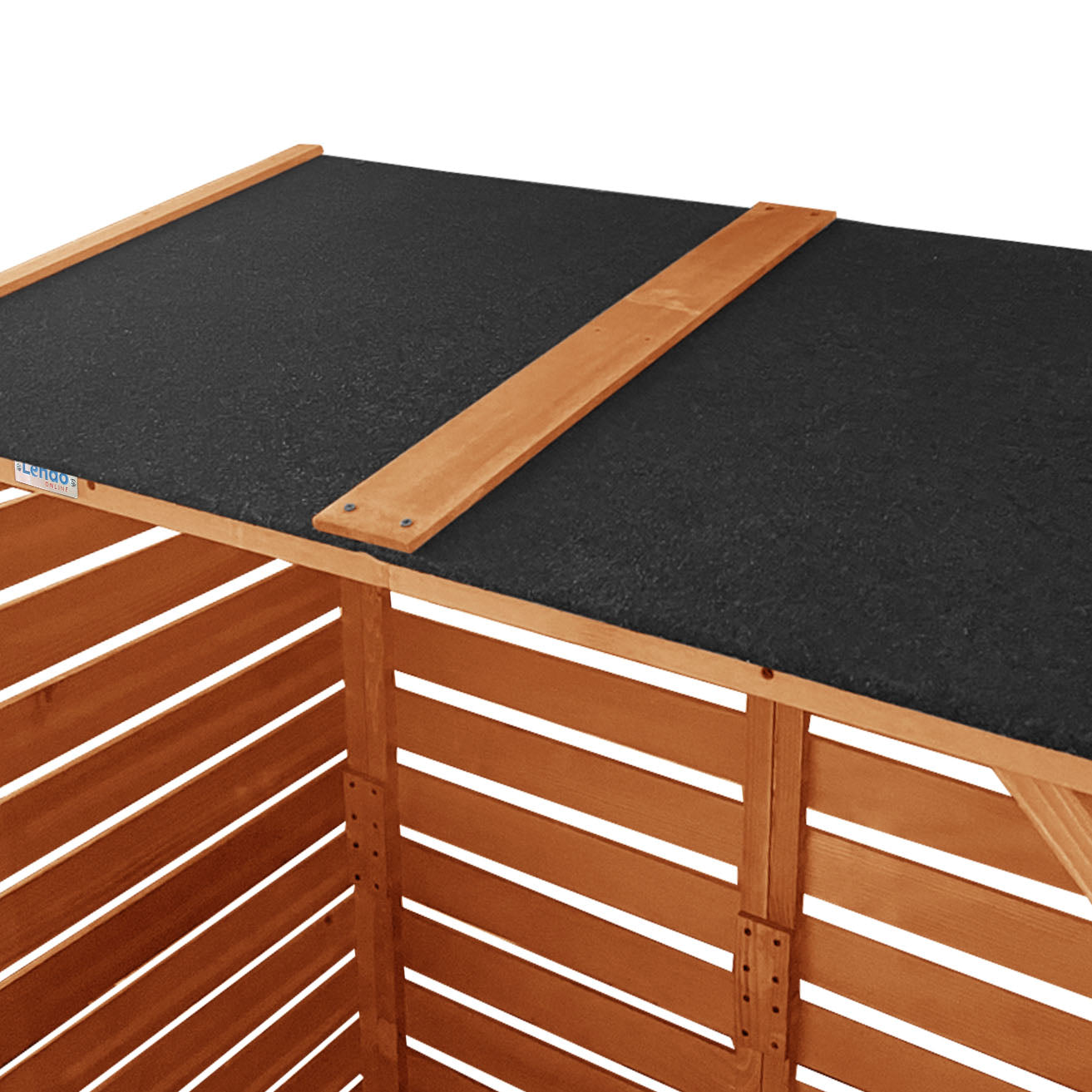 Lendo Online Brandhoutschuur 118x59x158 cm geïmpregneerd vurenhout bruin