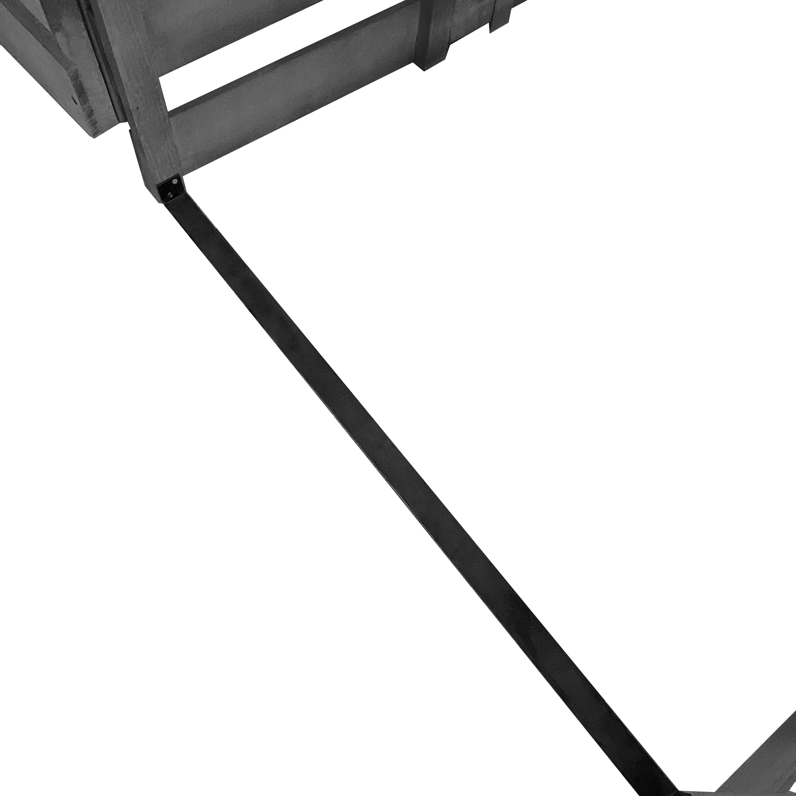 Lendo Online Container ombouw enkel 71x80x118cm vurenhout grijs