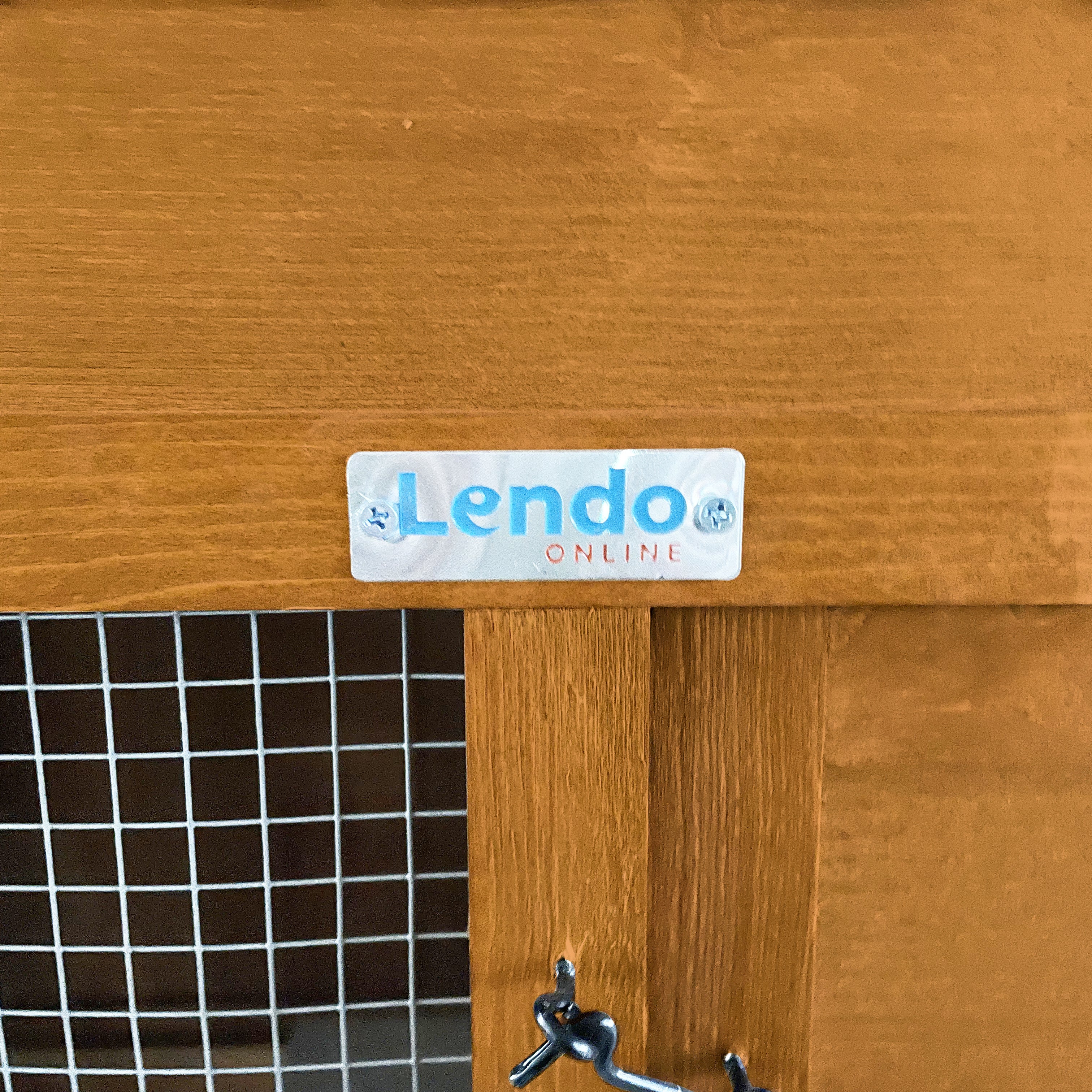 Lendo Online Konijnenhok 94x46x96 cm geïmpregneerd vurenhout bruin