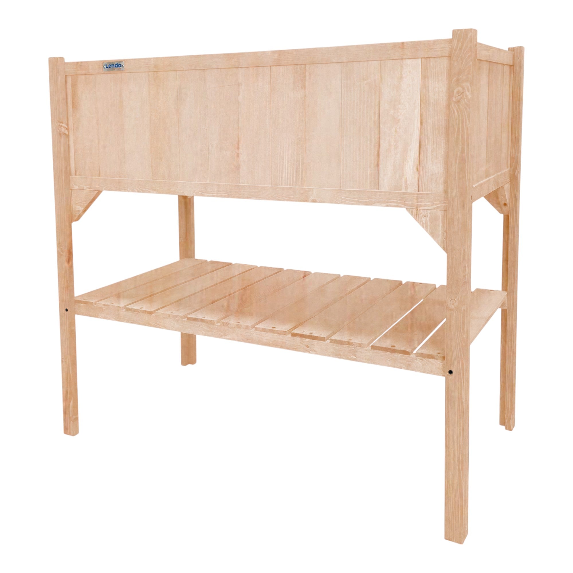 Lendo Online Plantenbak met kweekbak 97,5x49x120 cm vurenhout naturel