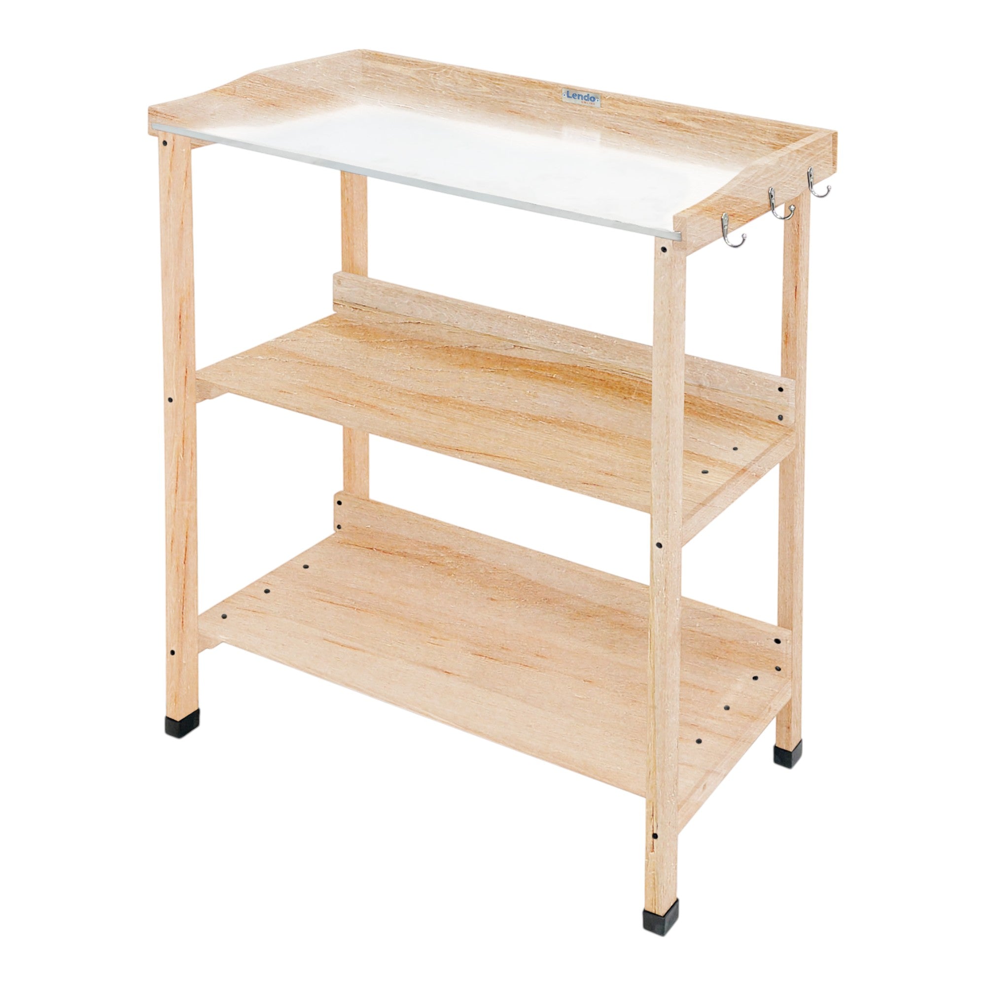 Lendo Online Oppottafel 76x37x92 cm geïmpregneerd vurenhout naturel
