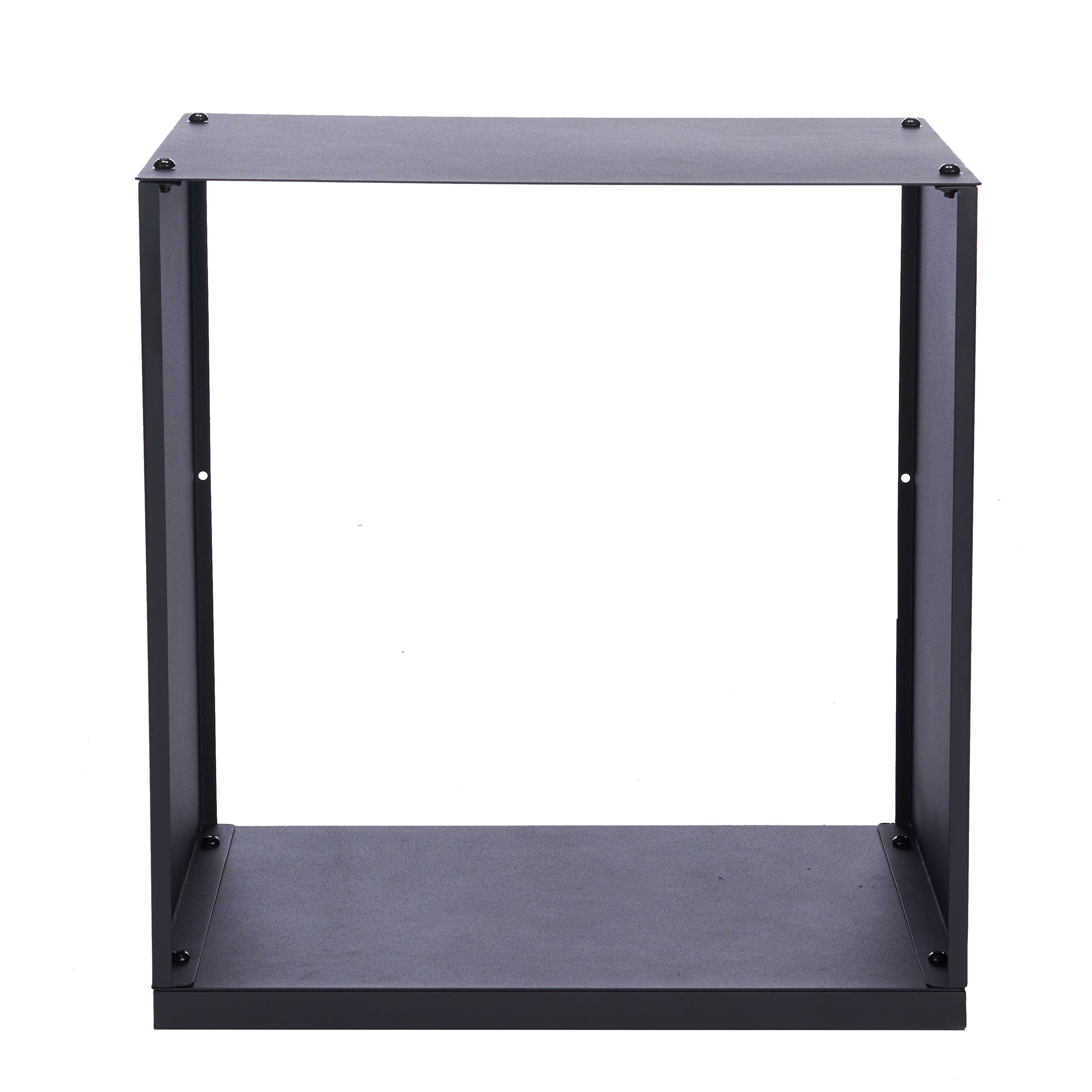 Lendo Online Kaminholzregal 40x28x40cm Tragetasche schwarzer Stahl