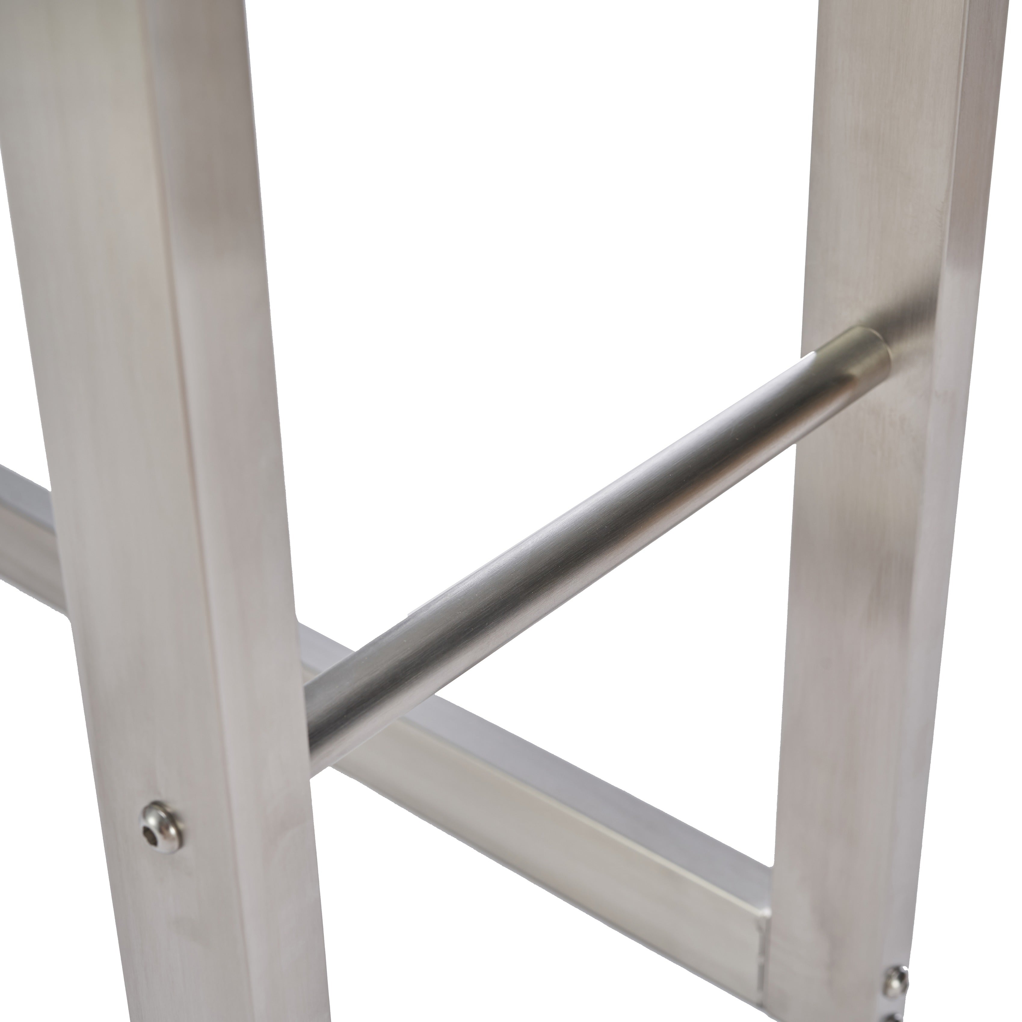 Lendo Online Brandhoutrek 50x25x100cm draagtas zilver RVS
