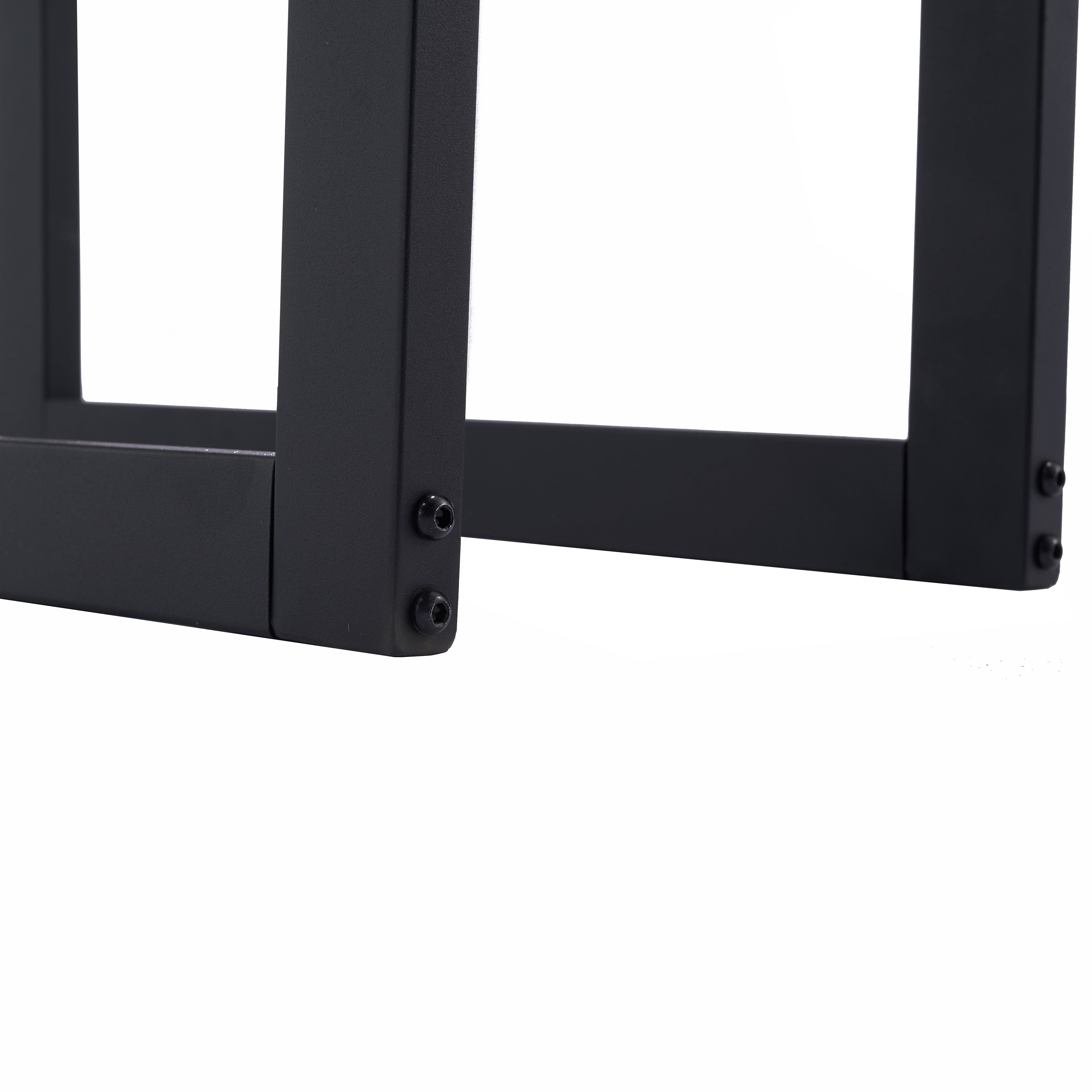 Lendo Online Support à bois de chauffage 50x25x196cm sac de transport acier noir