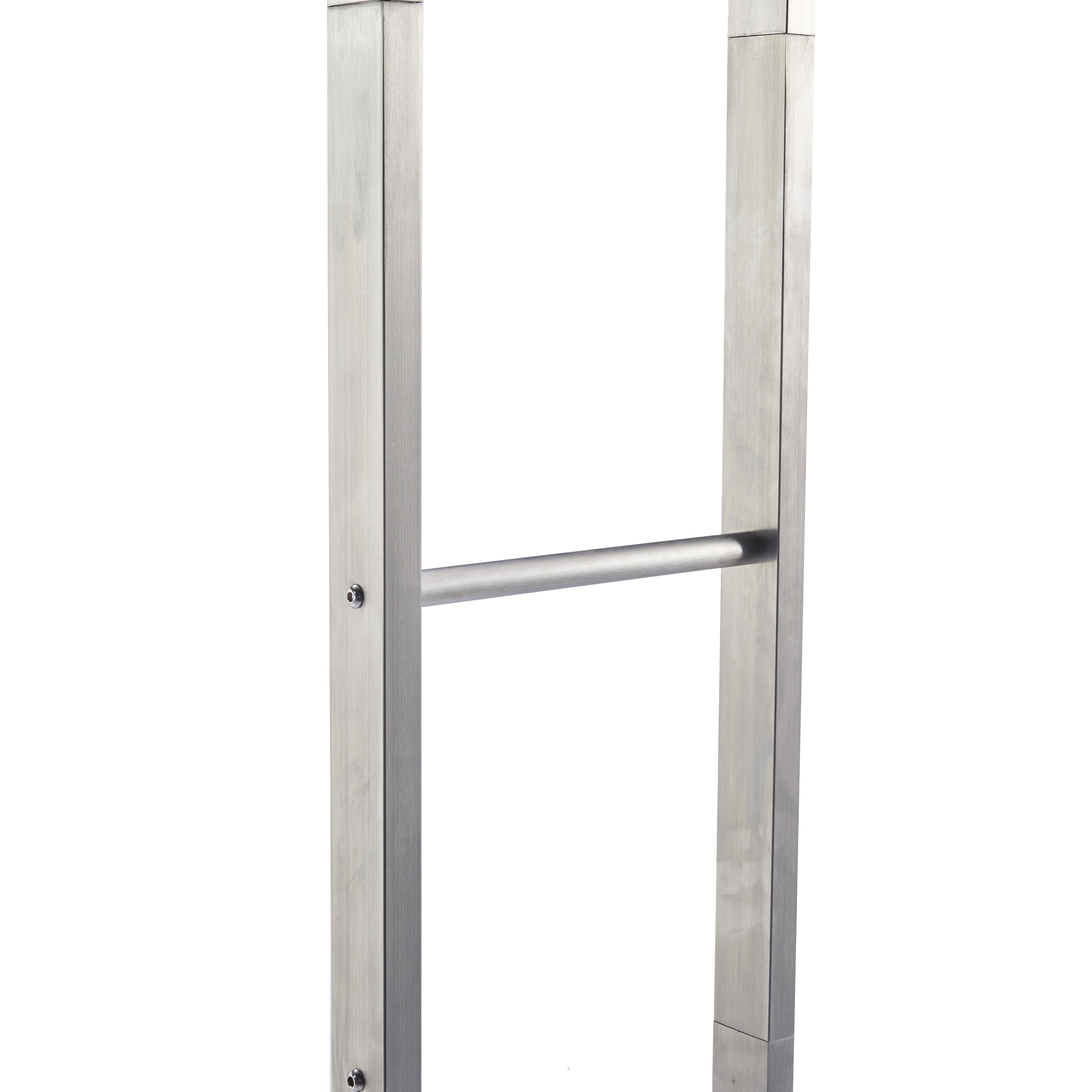 Lendo Online Support à bois de chauffage 100x25x196cm sac de transport argent acier inoxydable