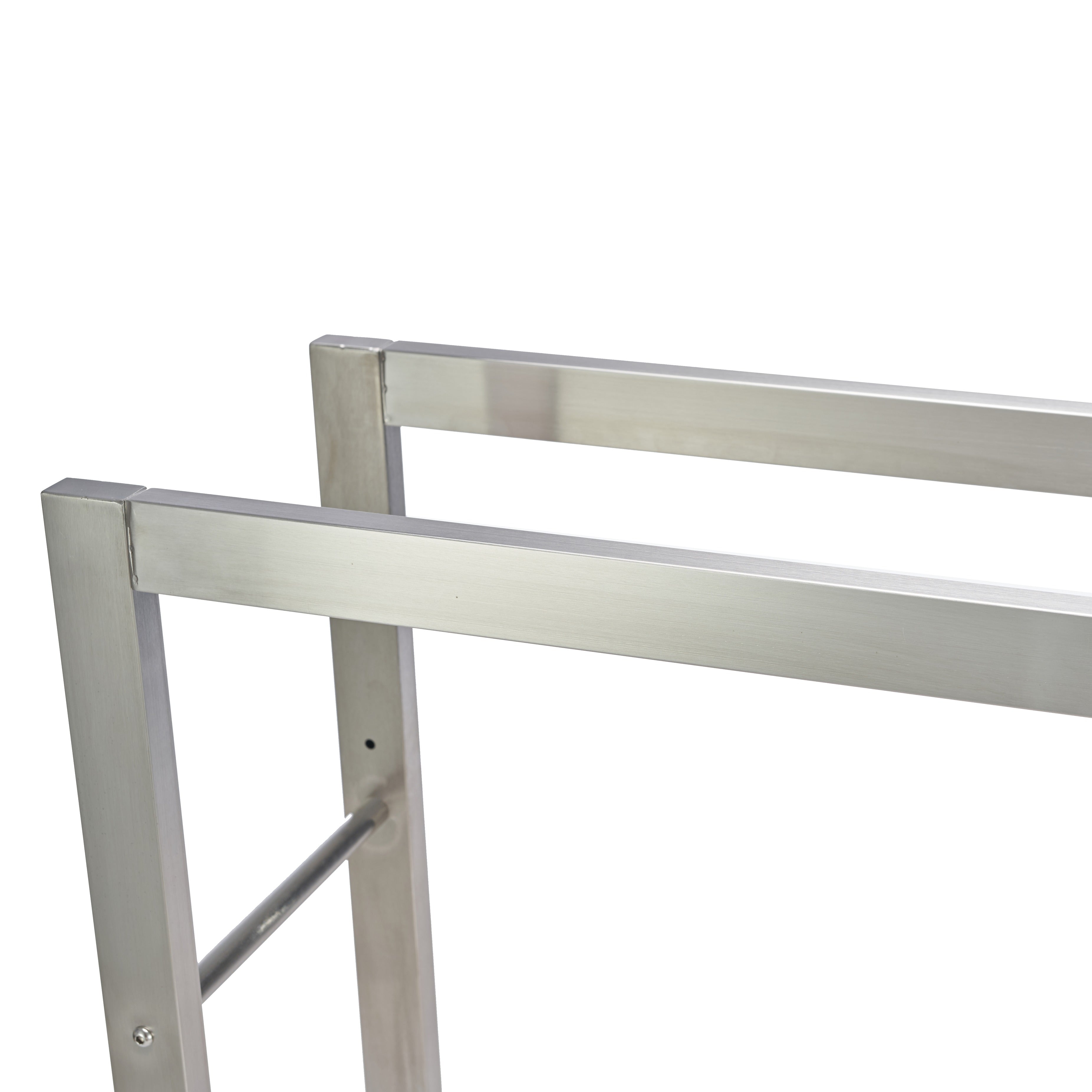 Lendo Online Brandhoutrek 50x25x100cm draagtas zilver RVS