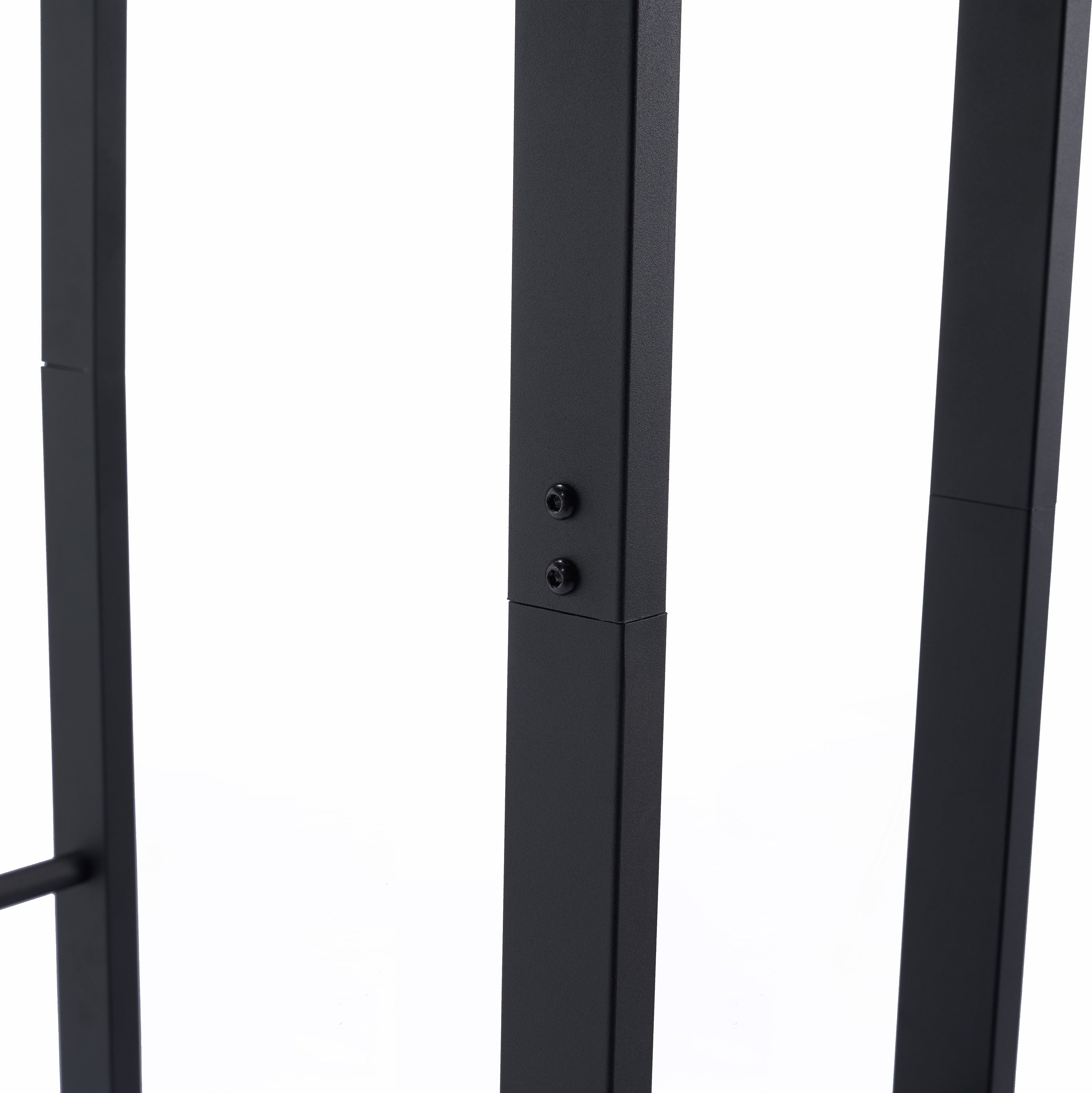 Lendo Online Brandhoutrek 50x25x196cm draagtas zwart staal