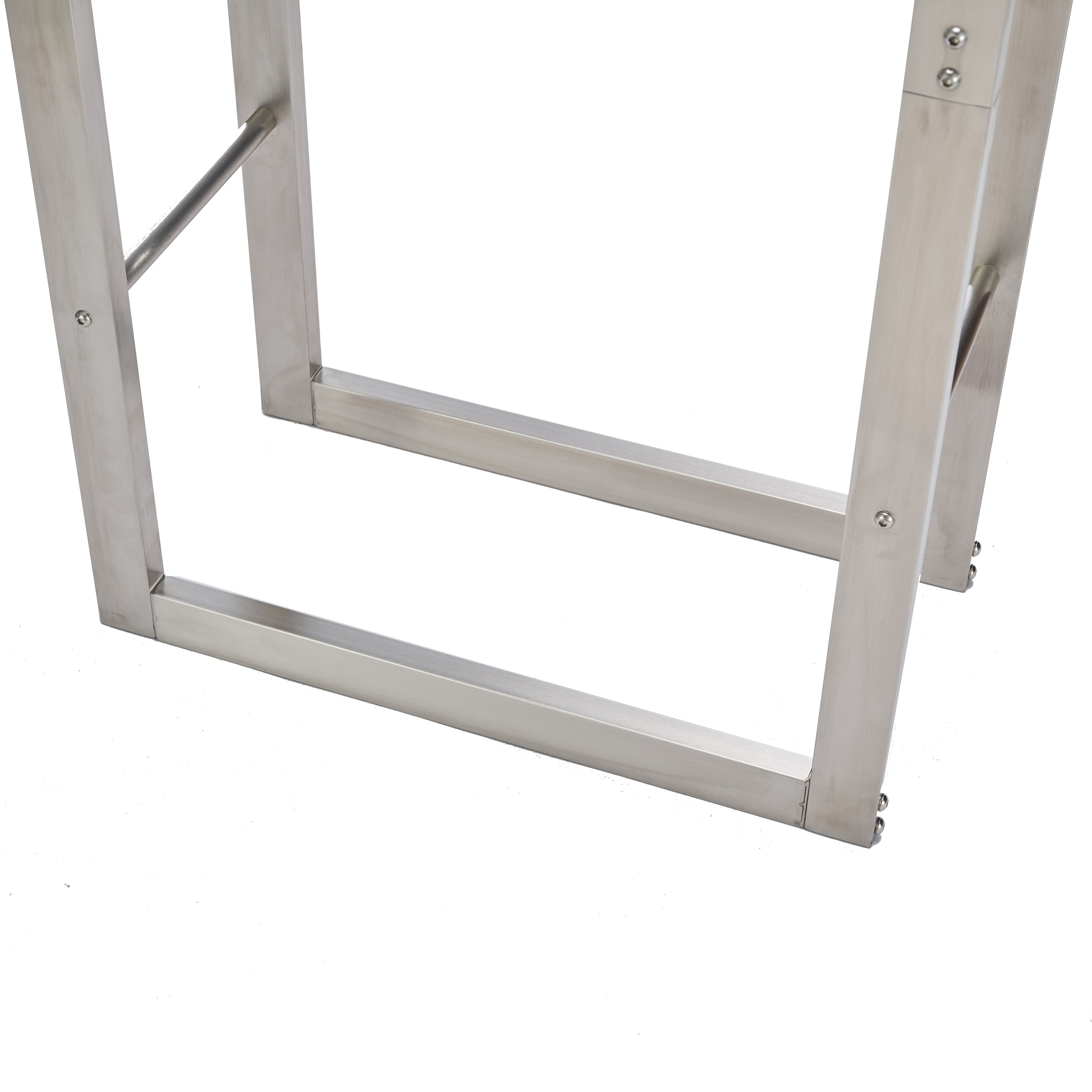 Lendo Online Brandhoutrek 50x25x100cm draagtas zilver RVS