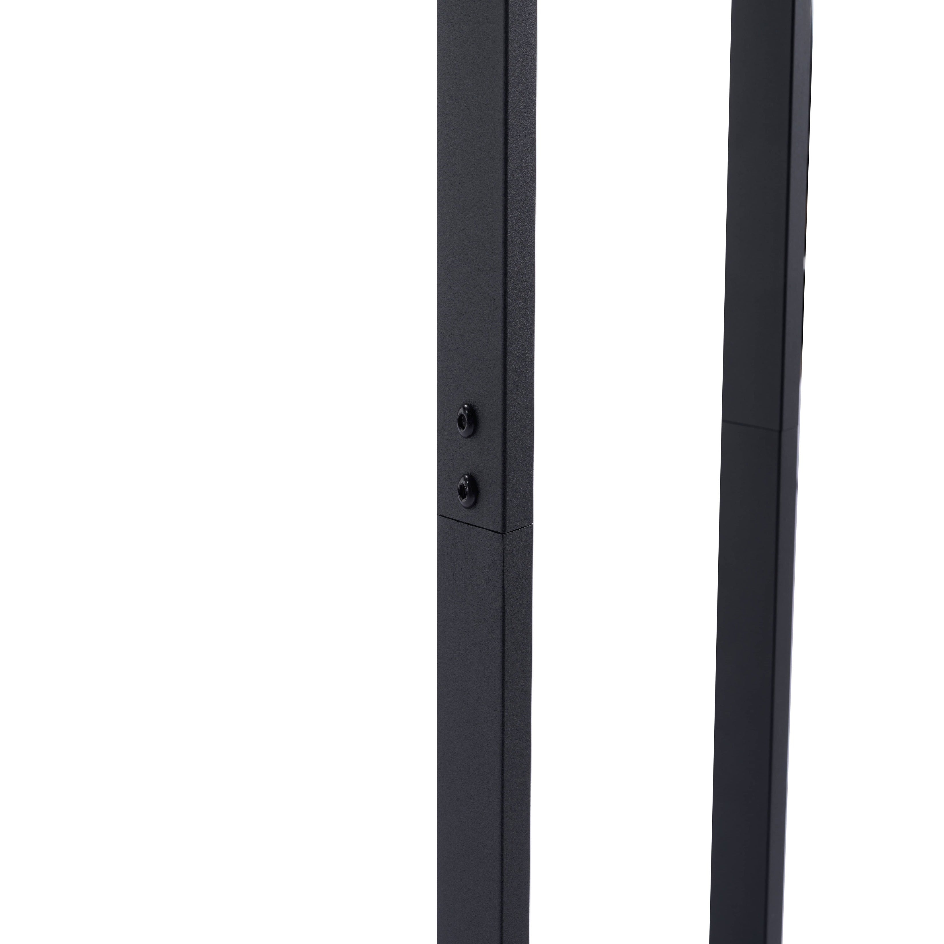 Lendo Online Support à bois de chauffage 100x25x148cm sac de transport acier noir