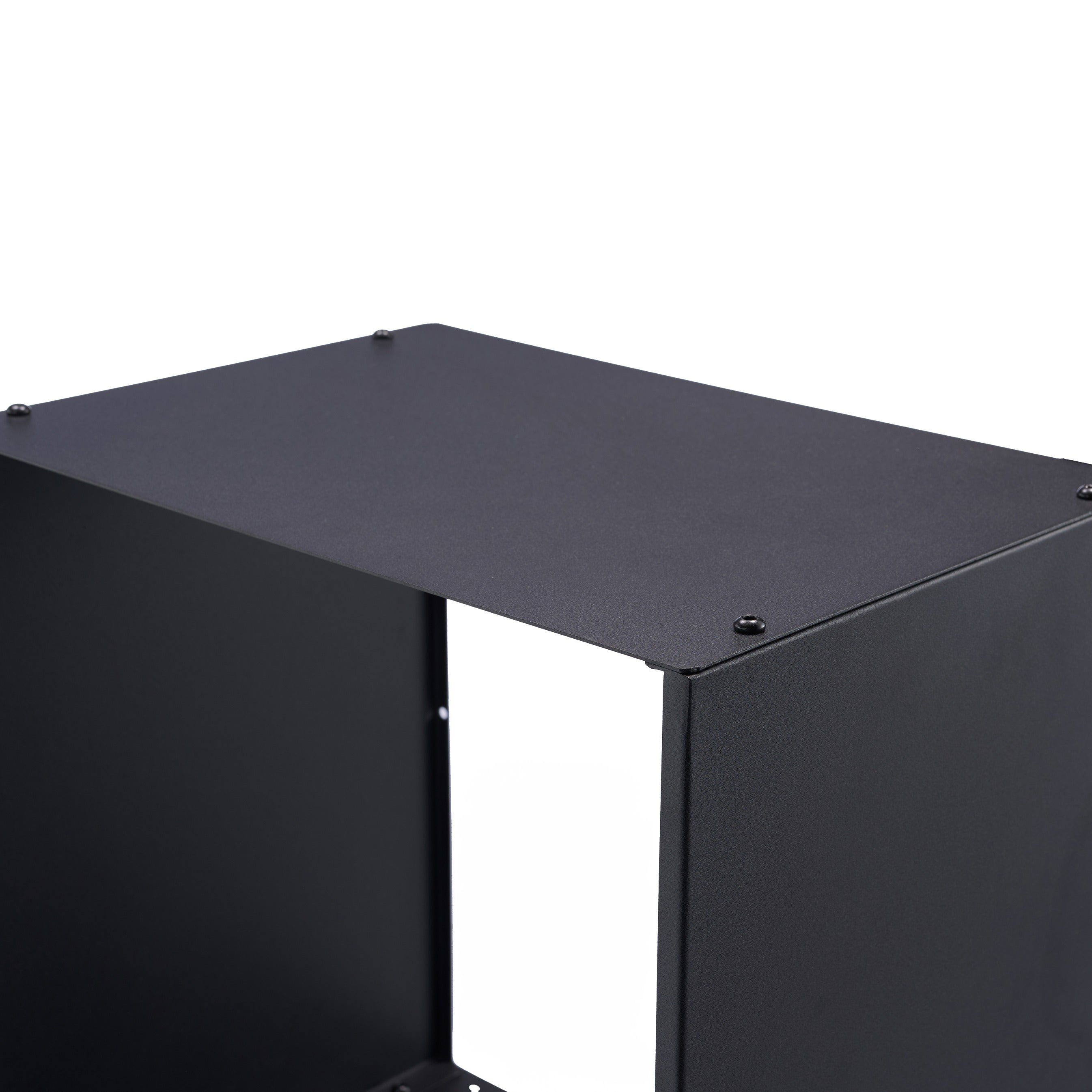 Lendo Online Kaminholzregal 40x28x40cm Tragetasche schwarzer Stahl