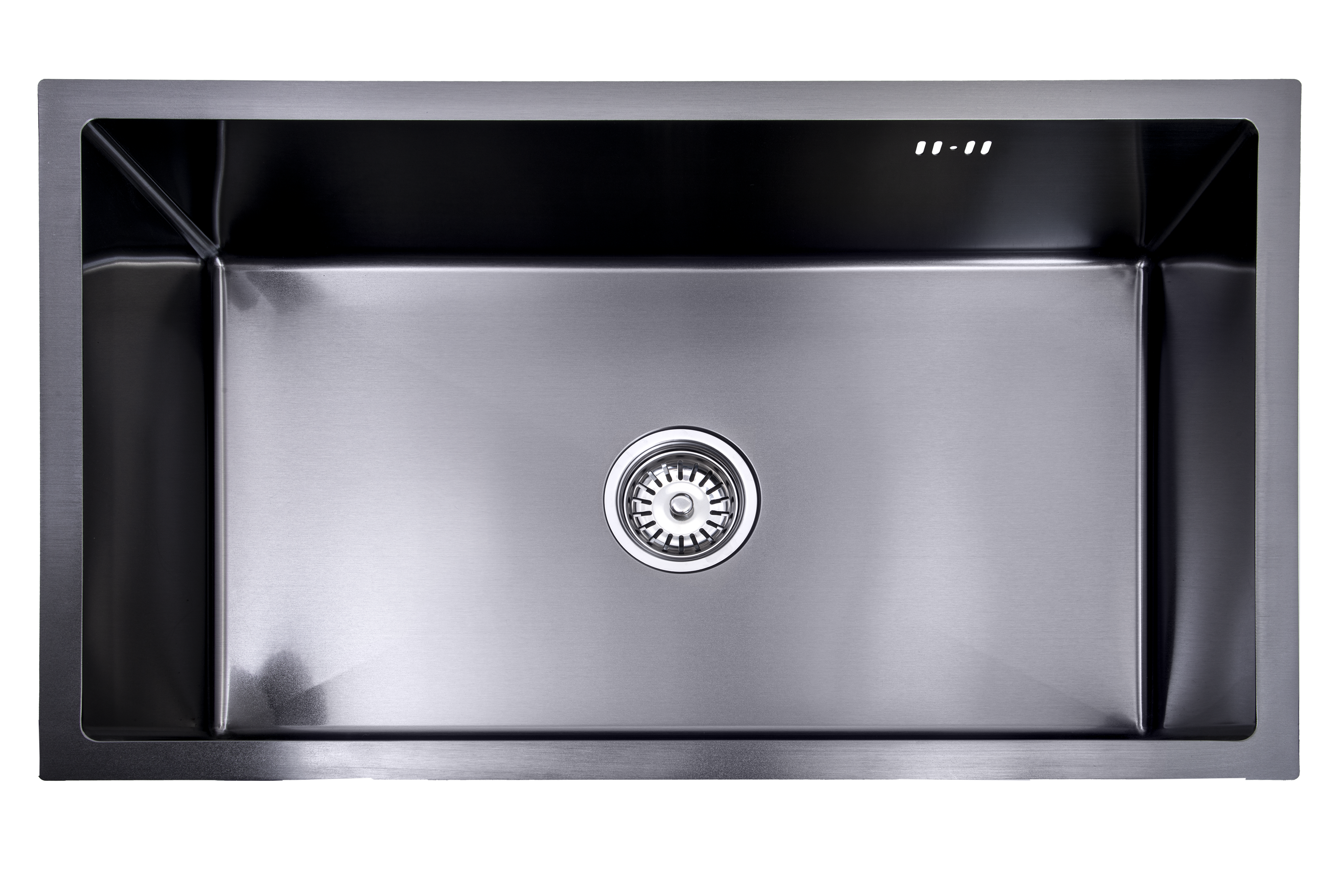 Lendo Online Spoelbak voor keuken 44x44x20cm antraciet zwart