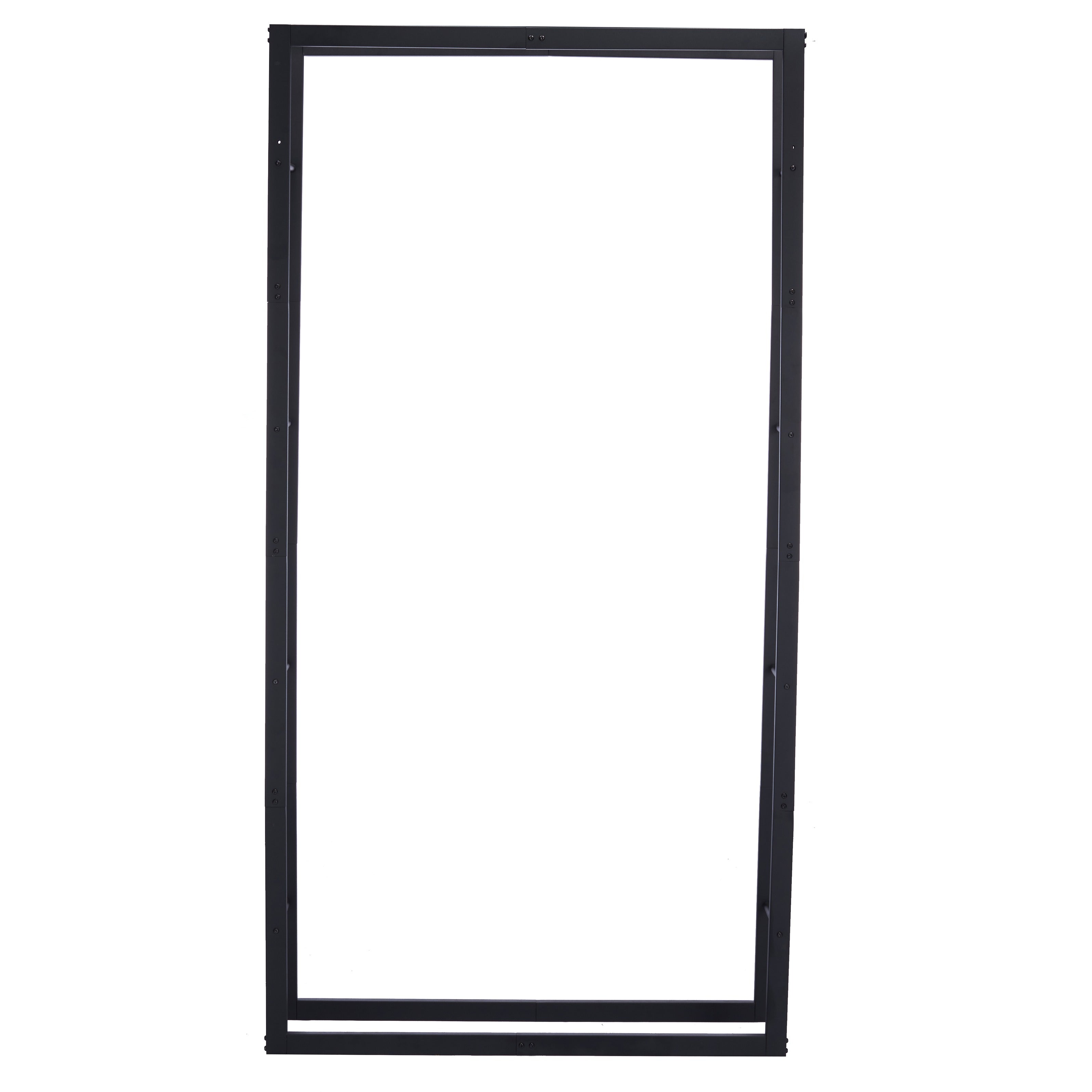 Lendo Online Support à bois de chauffage 100x25x196cm sac de transport acier noir