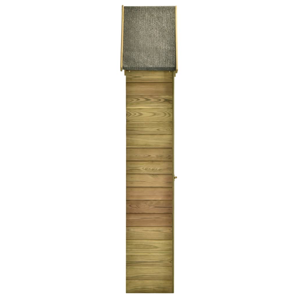 Tuinschuur met deur 77x28x178 cm geïmpregneerd grenenhout