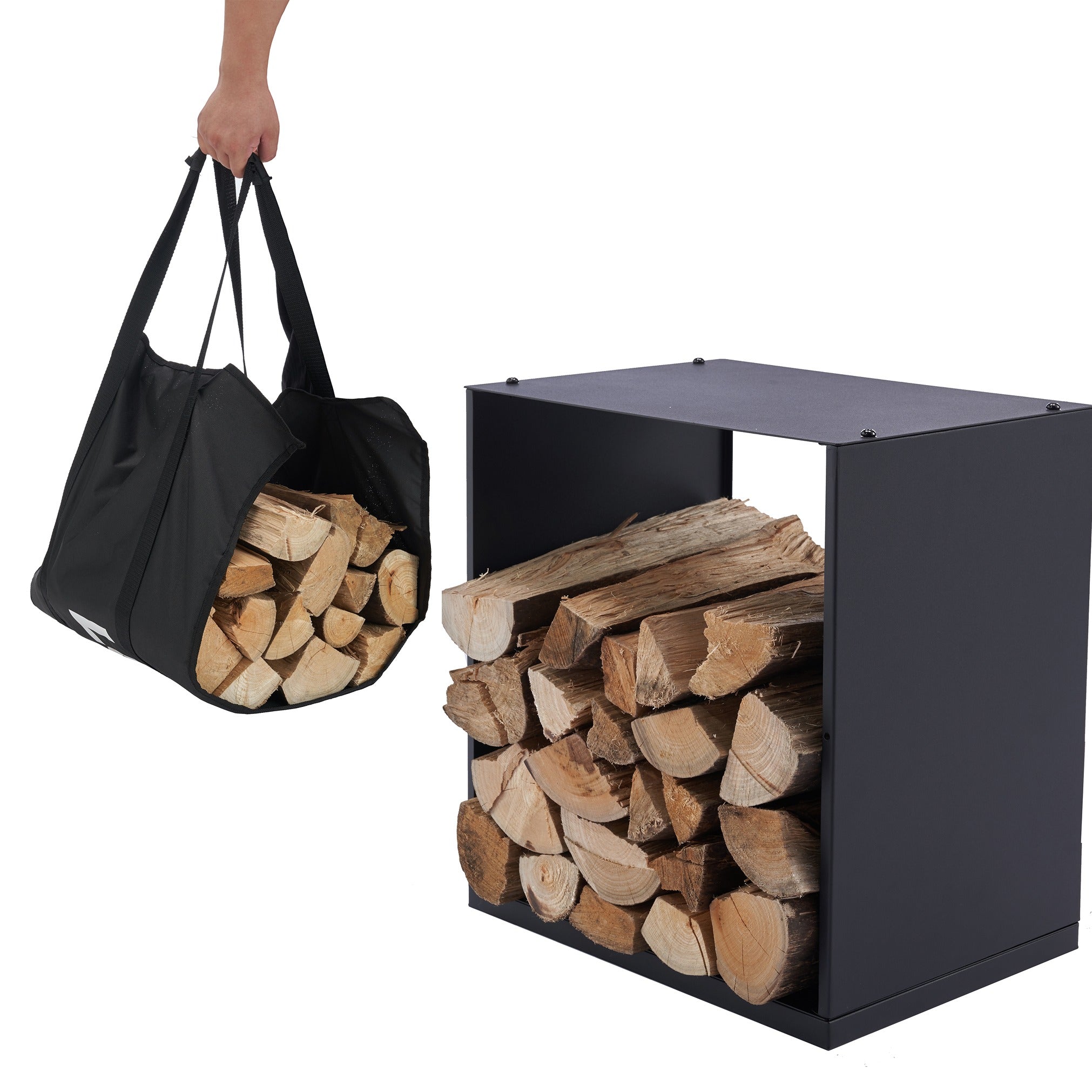 Lendo Online Support à bois de chauffage 40x28x40cm sac de transport a
