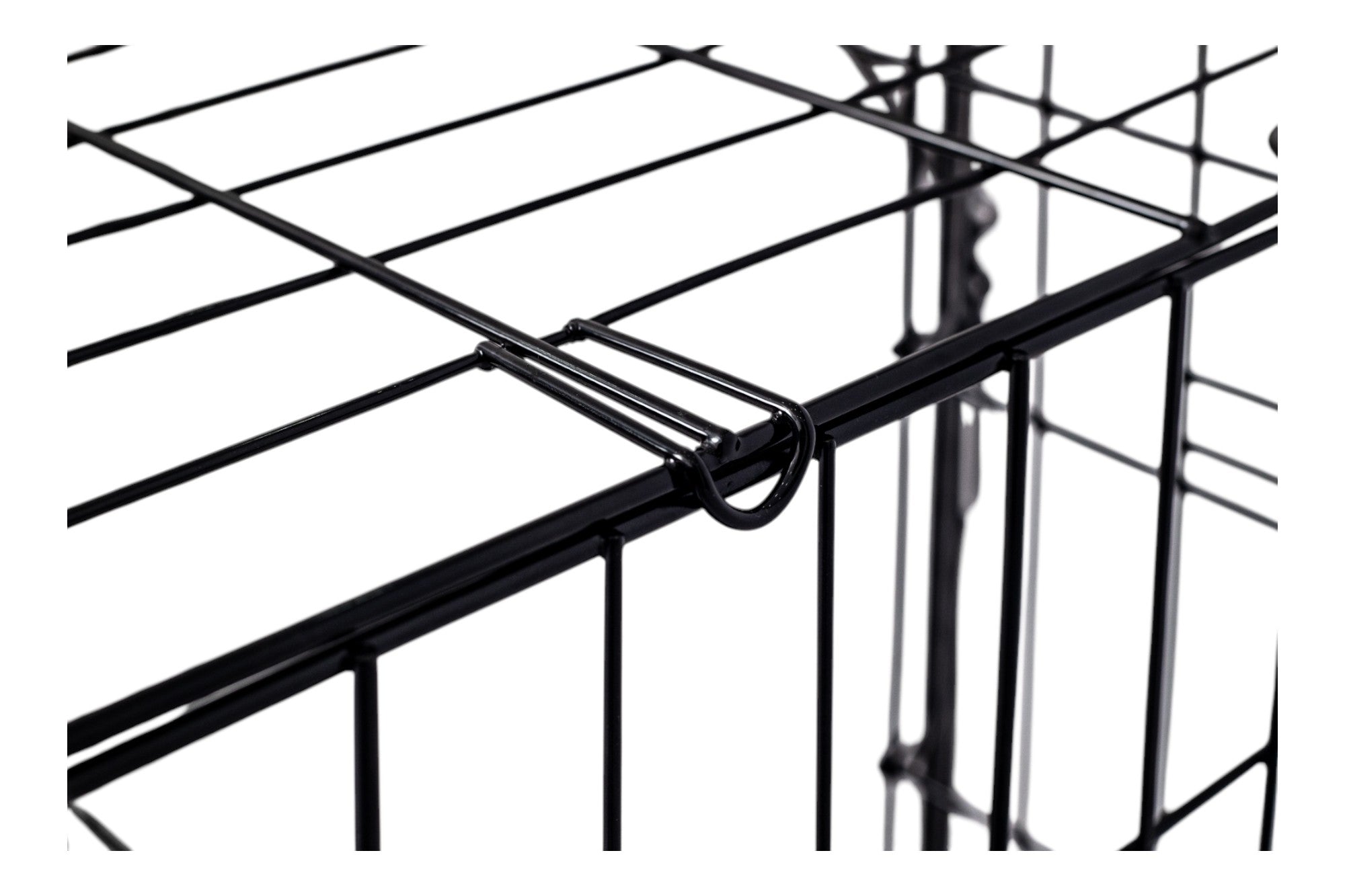 Lendo Online Hondenbench met onderbak opvouwbaar 90x60x67cm zwart staal