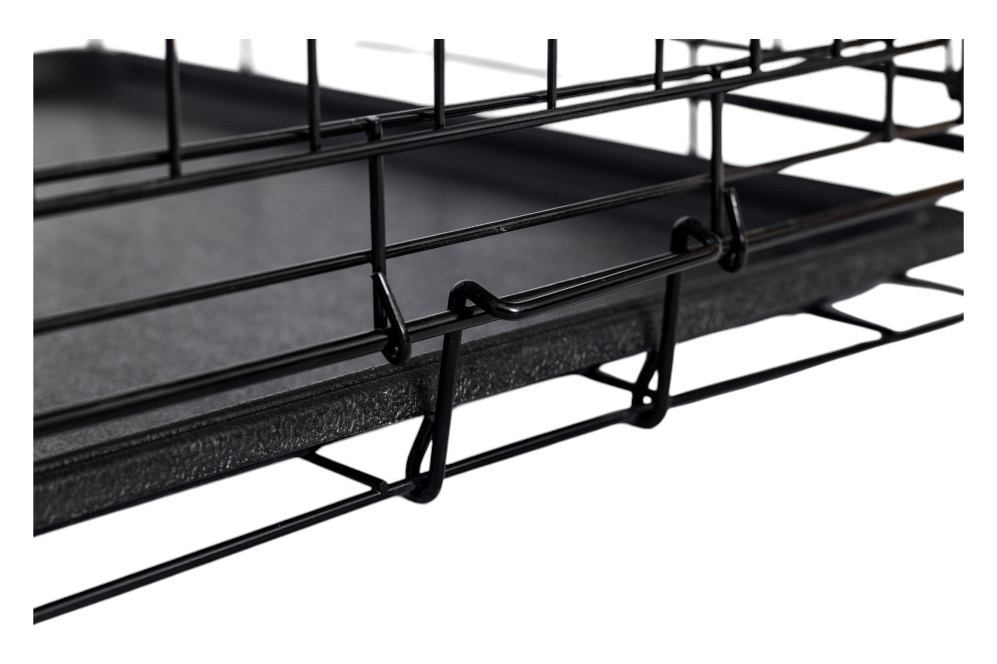 Lendo Online Hondenbench met onderbak opvouwbaar 90x60x67cm zwart staal