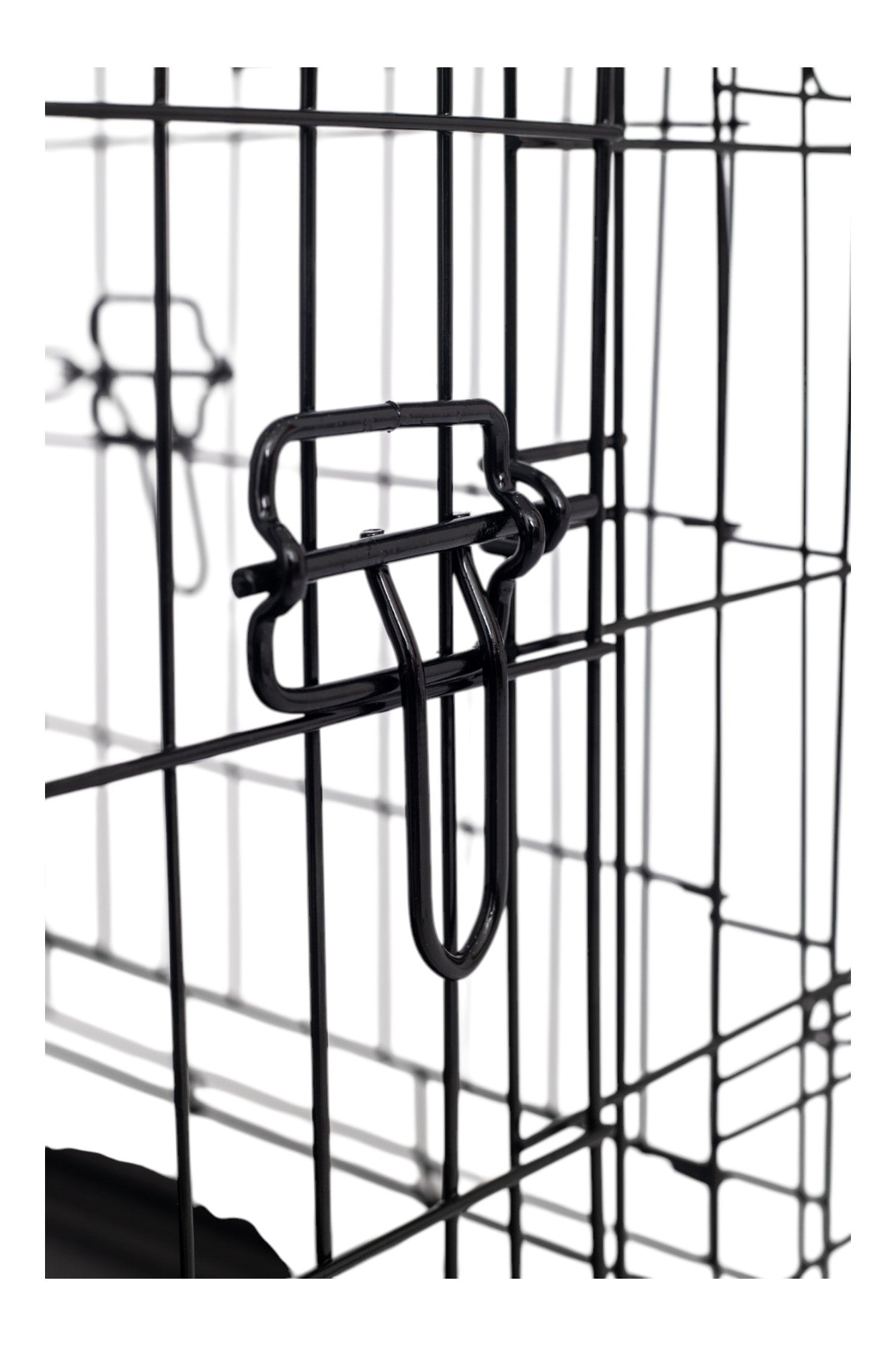 Lendo Online Hondenbench met onderbak opvouwbaar 90x60x67cm zwart staal