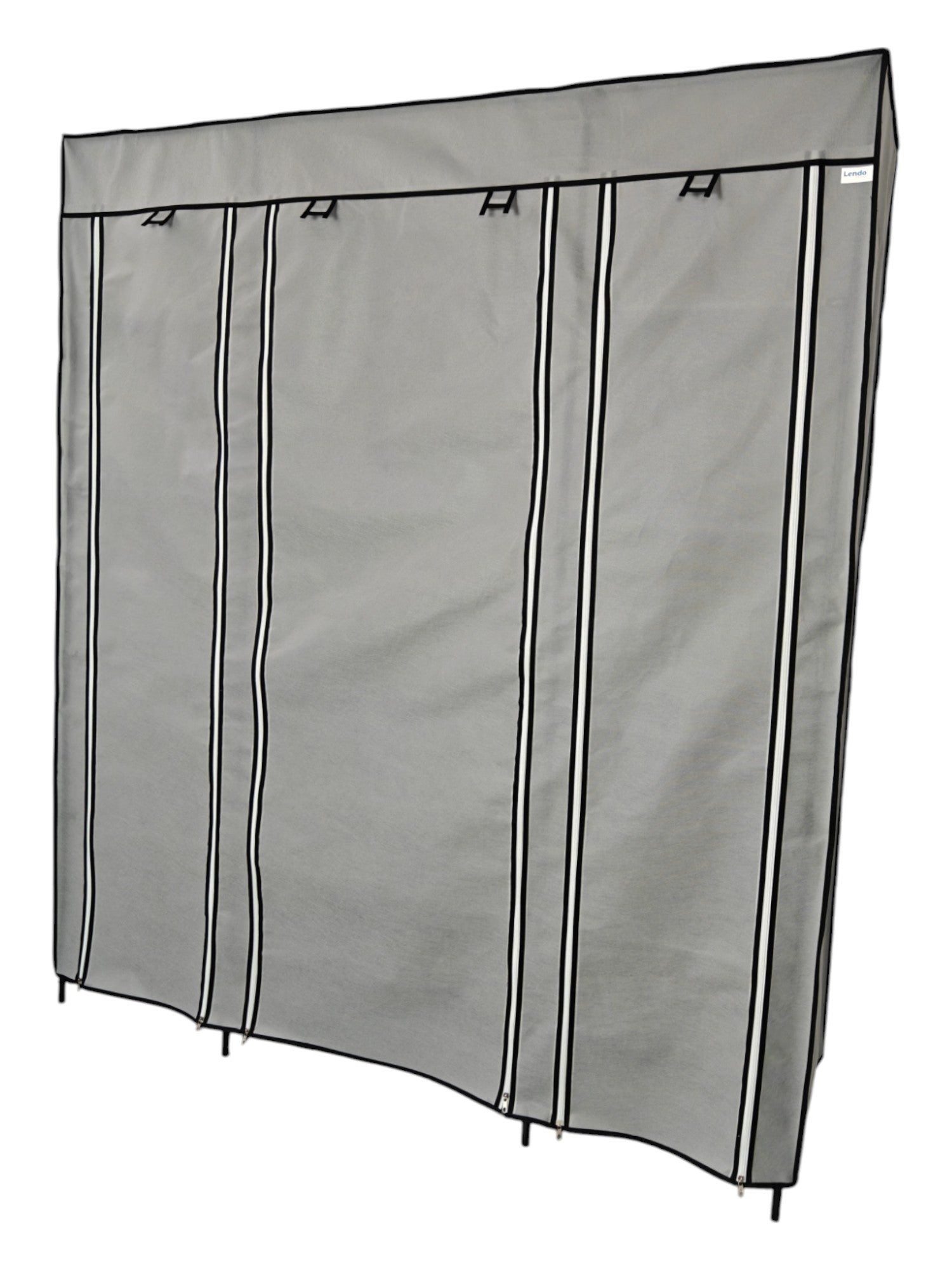 Lendo Online Kledingkast opvouwbaar 145x44x170cm grijs