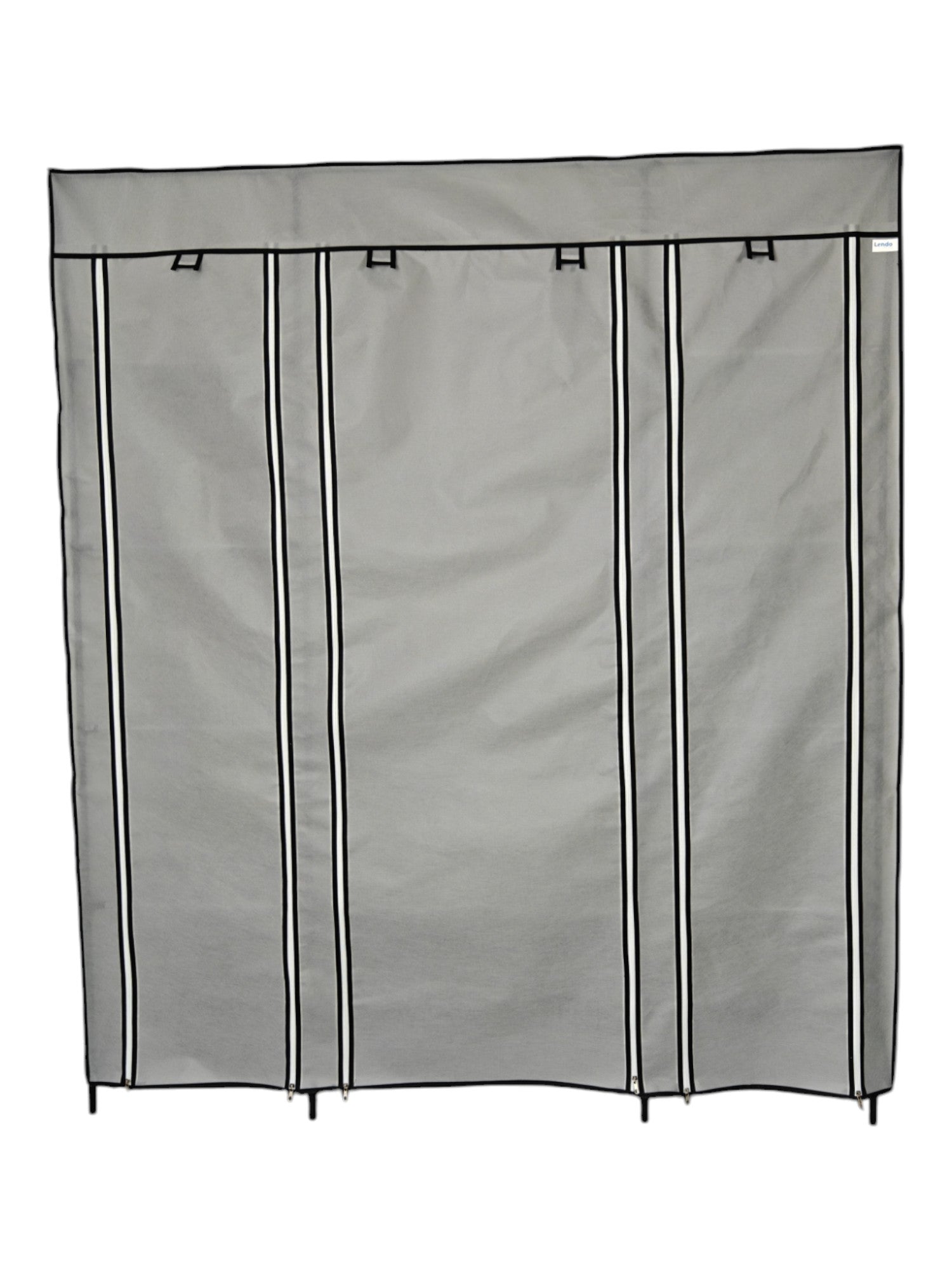 Lendo Online Kledingkast opvouwbaar 145x44x170cm grijs