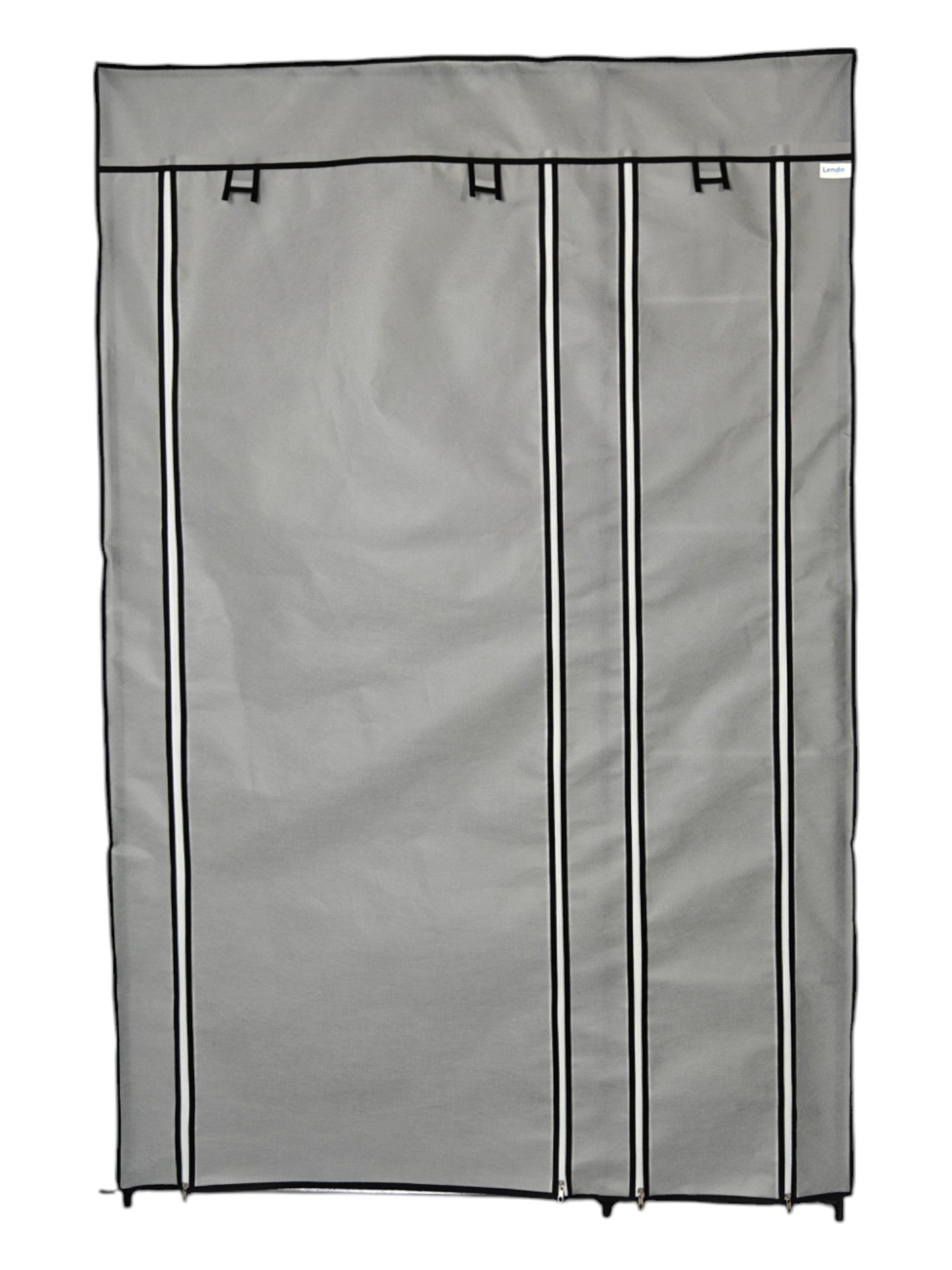 Lendo Online Kledingkast opvouwbaar 108x44x166cm grijs