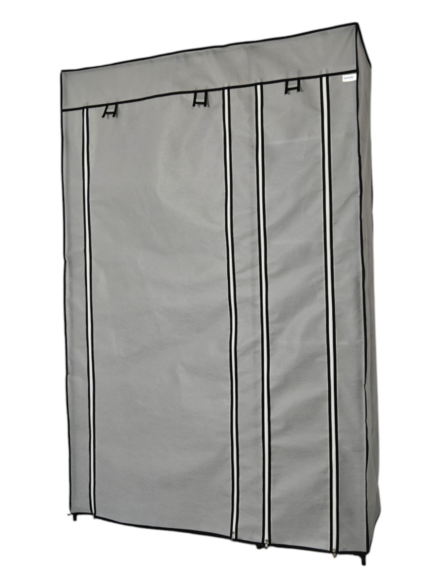 Lendo Online Kledingkast opvouwbaar 108x44x166cm grijs