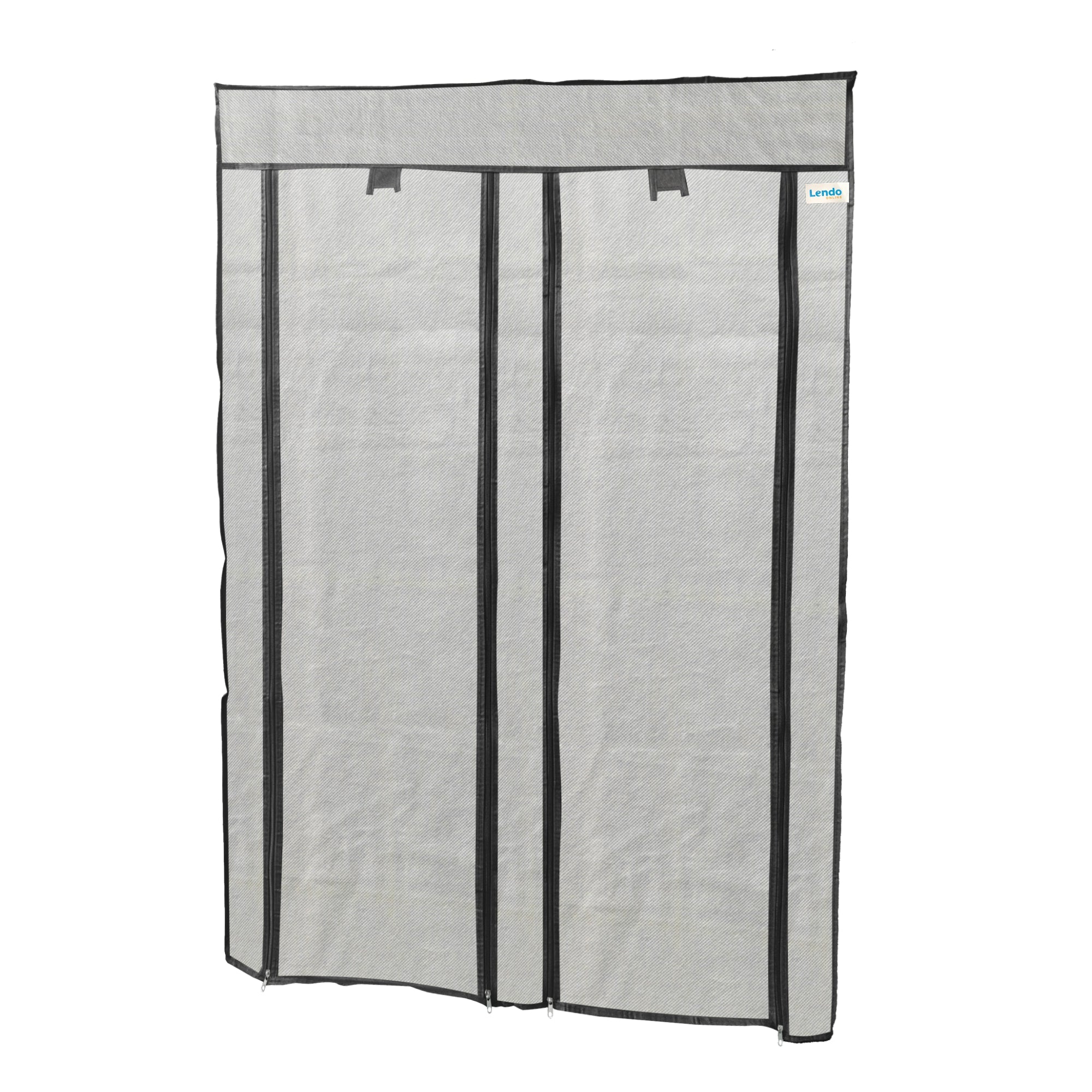 Lendo Online Schoenenkast opvouwbaar 14 vak 90x28x126cm grijs
